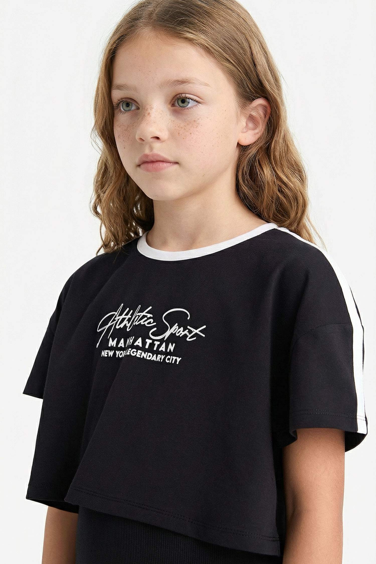 Қыздарға қысқа жеңді Трикотаж көйлек