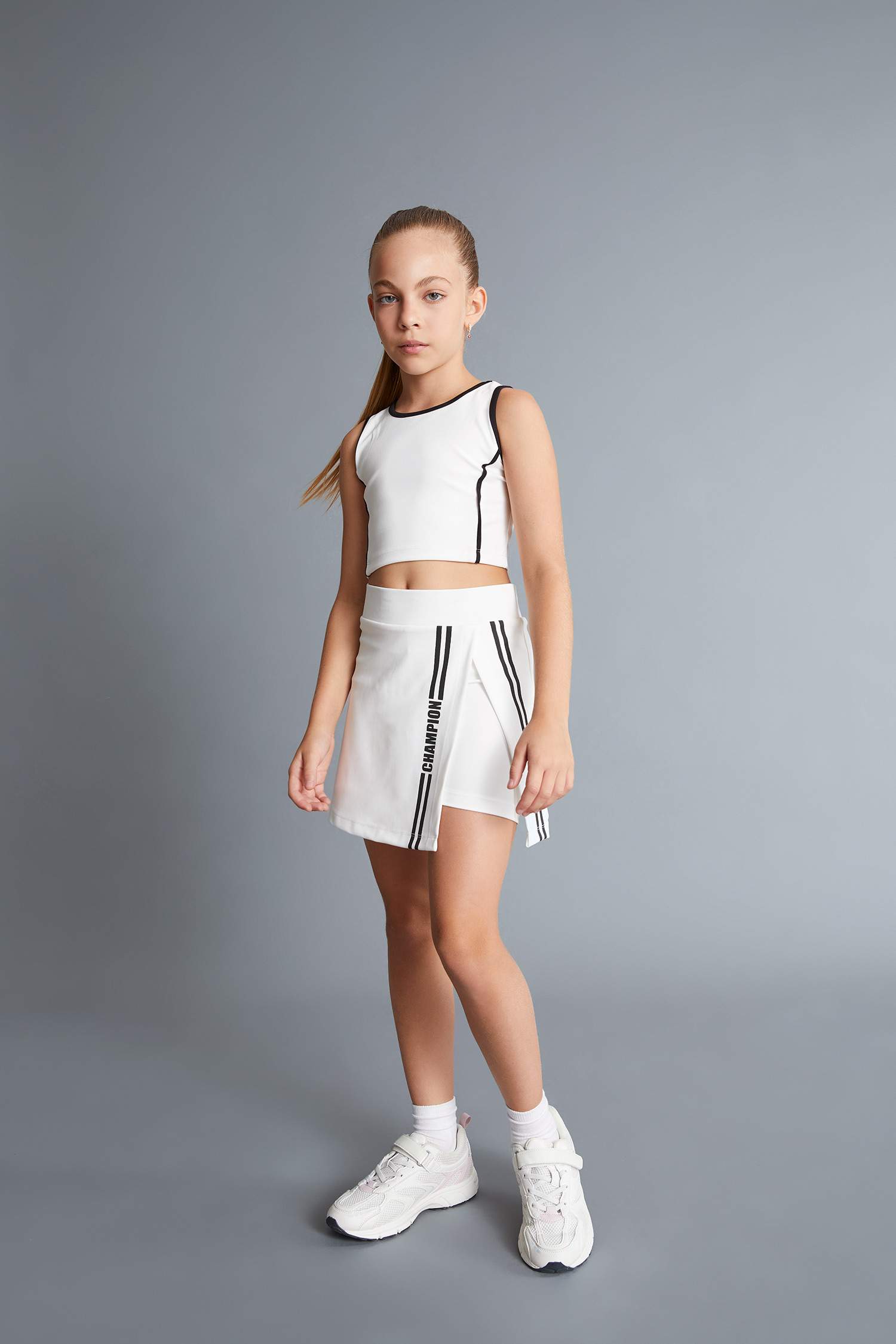 Kız Çocuk Baskılı Şort Etek