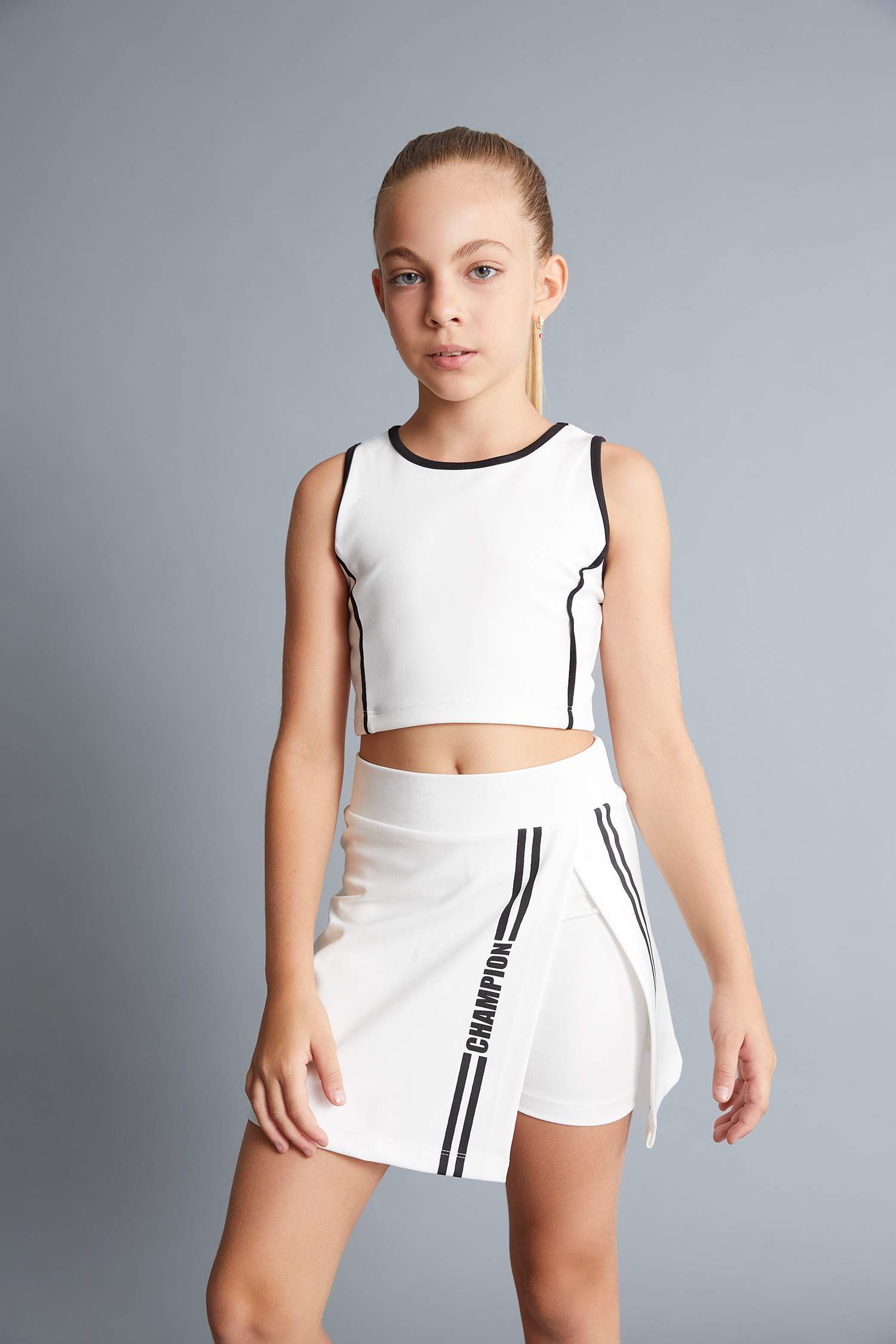 Kız Çocuk Baskılı Şort Etek