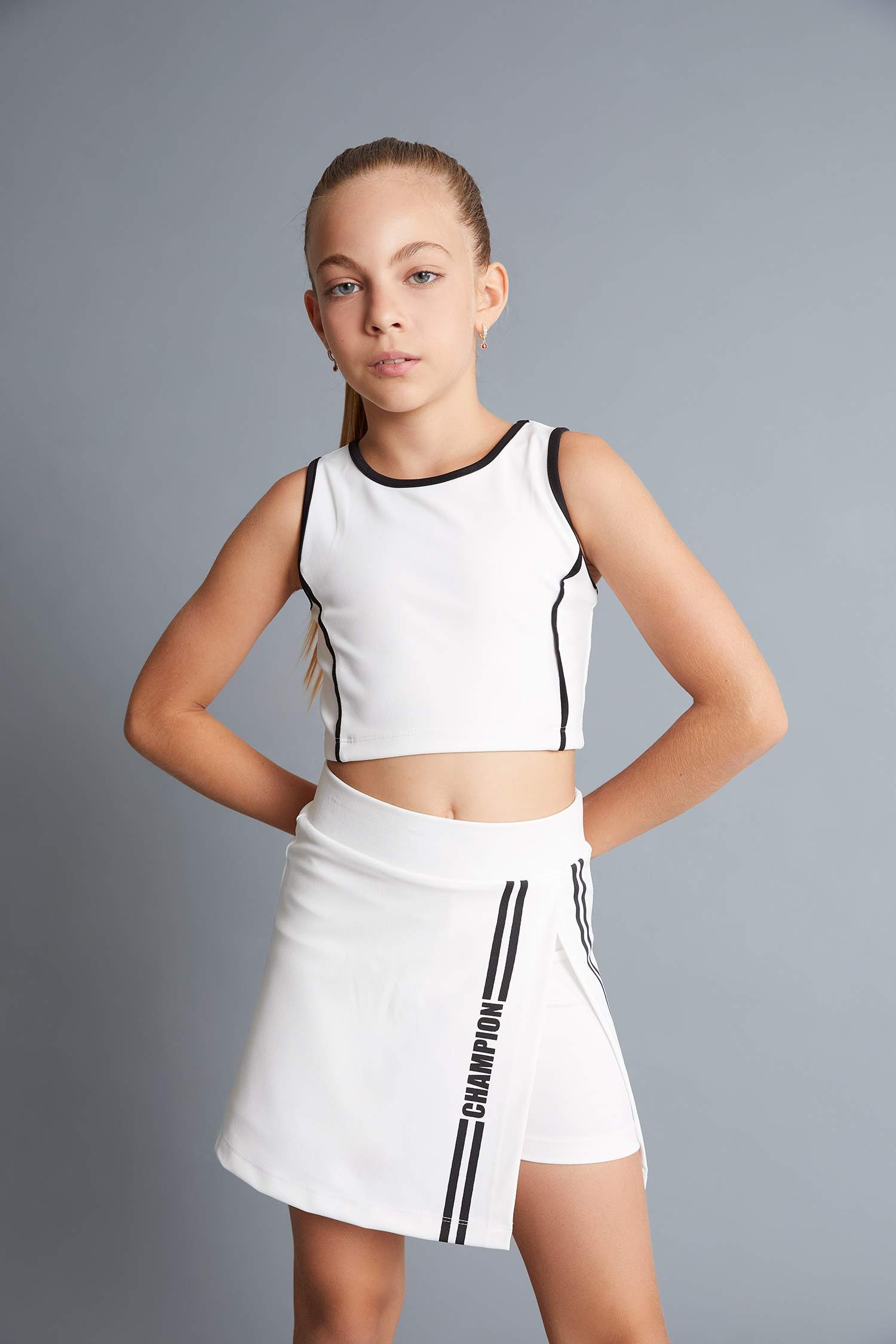 Kız Çocuk Baskılı Şort Etek