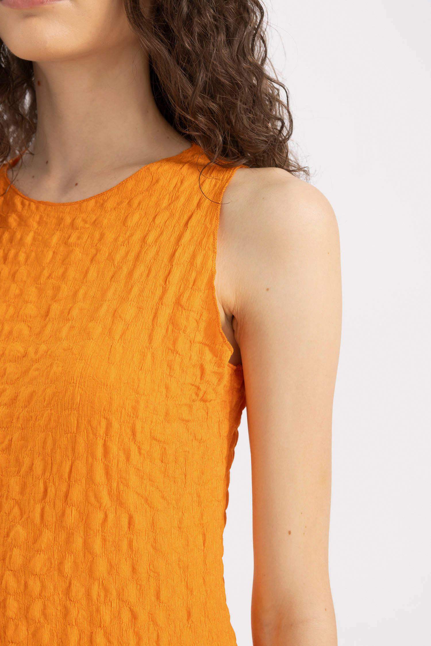 Bodycon Round Neck Wrap Sleeveless Mini Dress