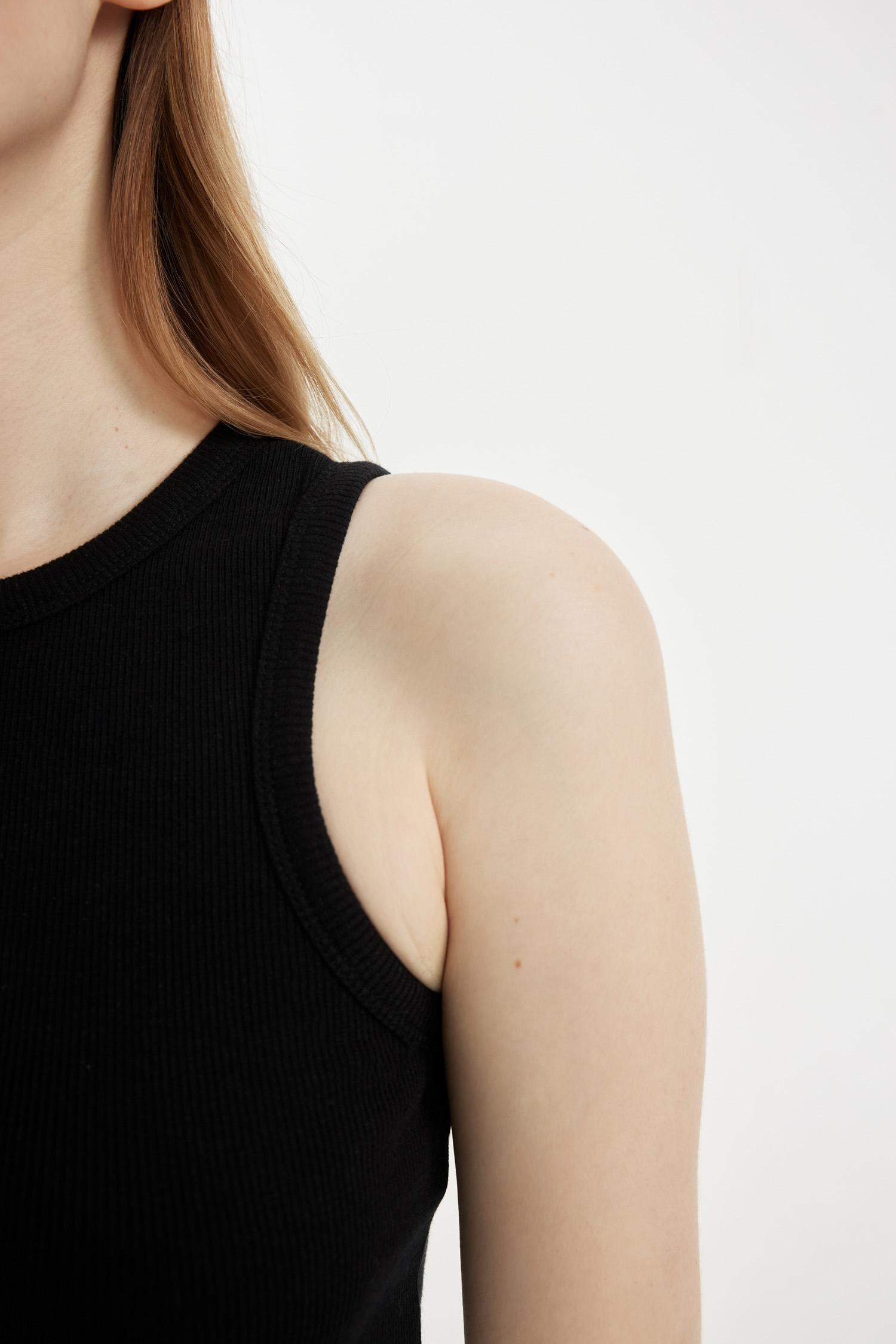 Lot de 2 Débardeurs Crop tops slim à col rond