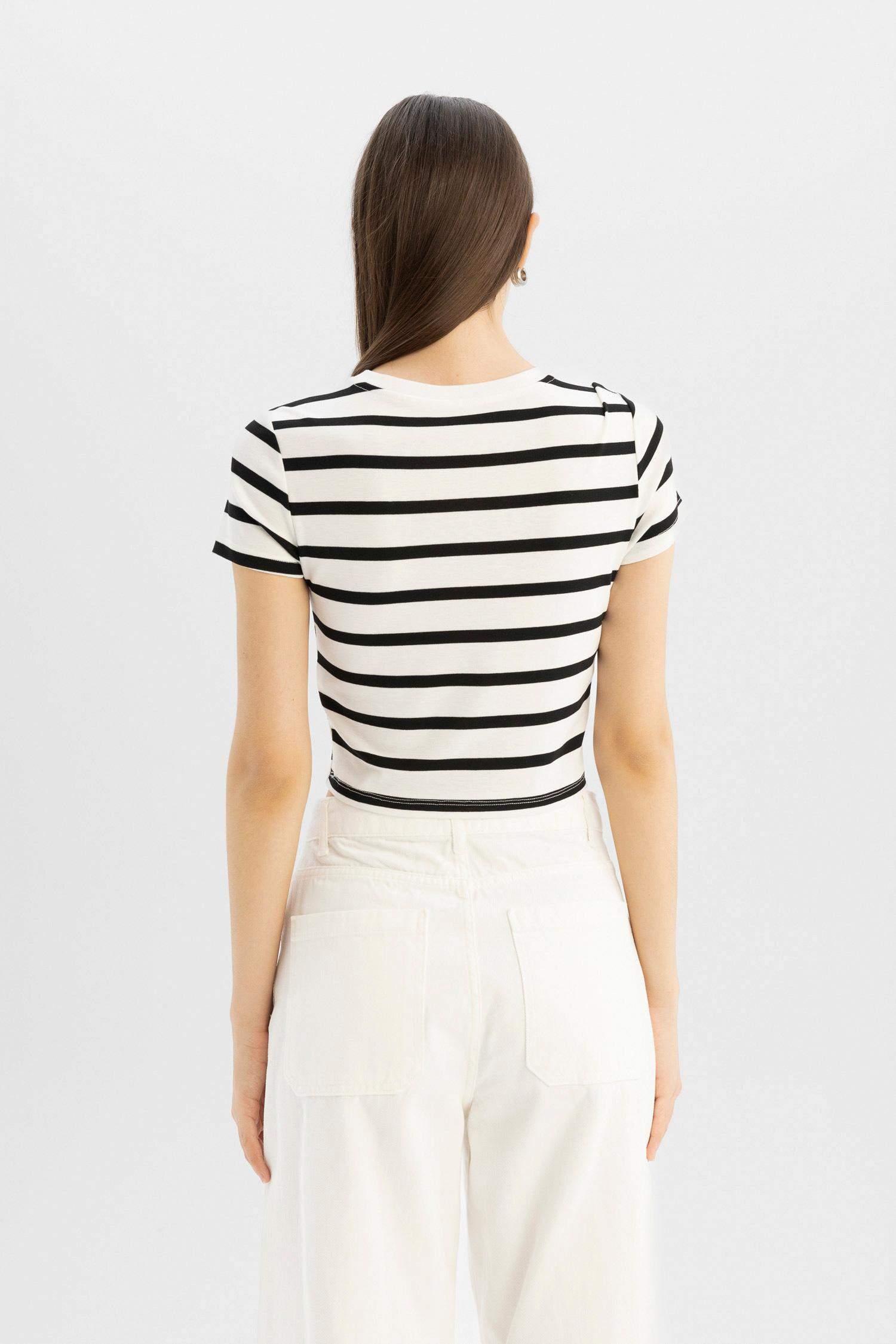 Coool Fitted 2'li Ribana Basic Kısa Kollu Tişört