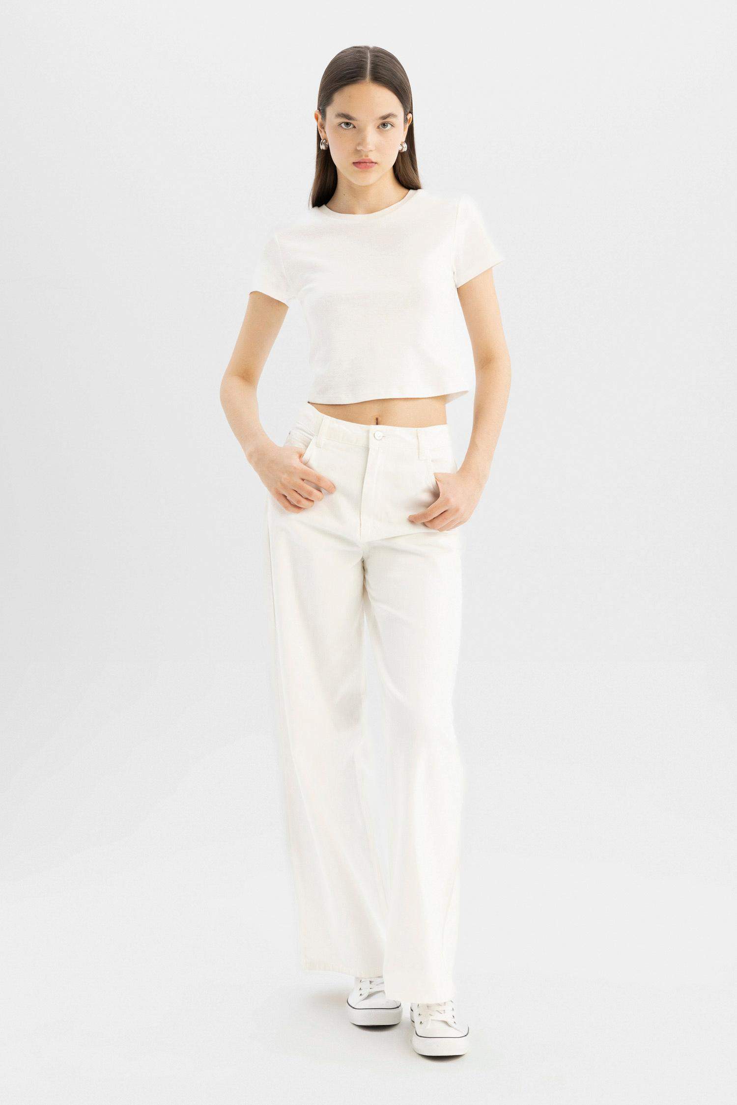 Coool Fitted 2'li Ribana Basic Kısa Kollu Tişört