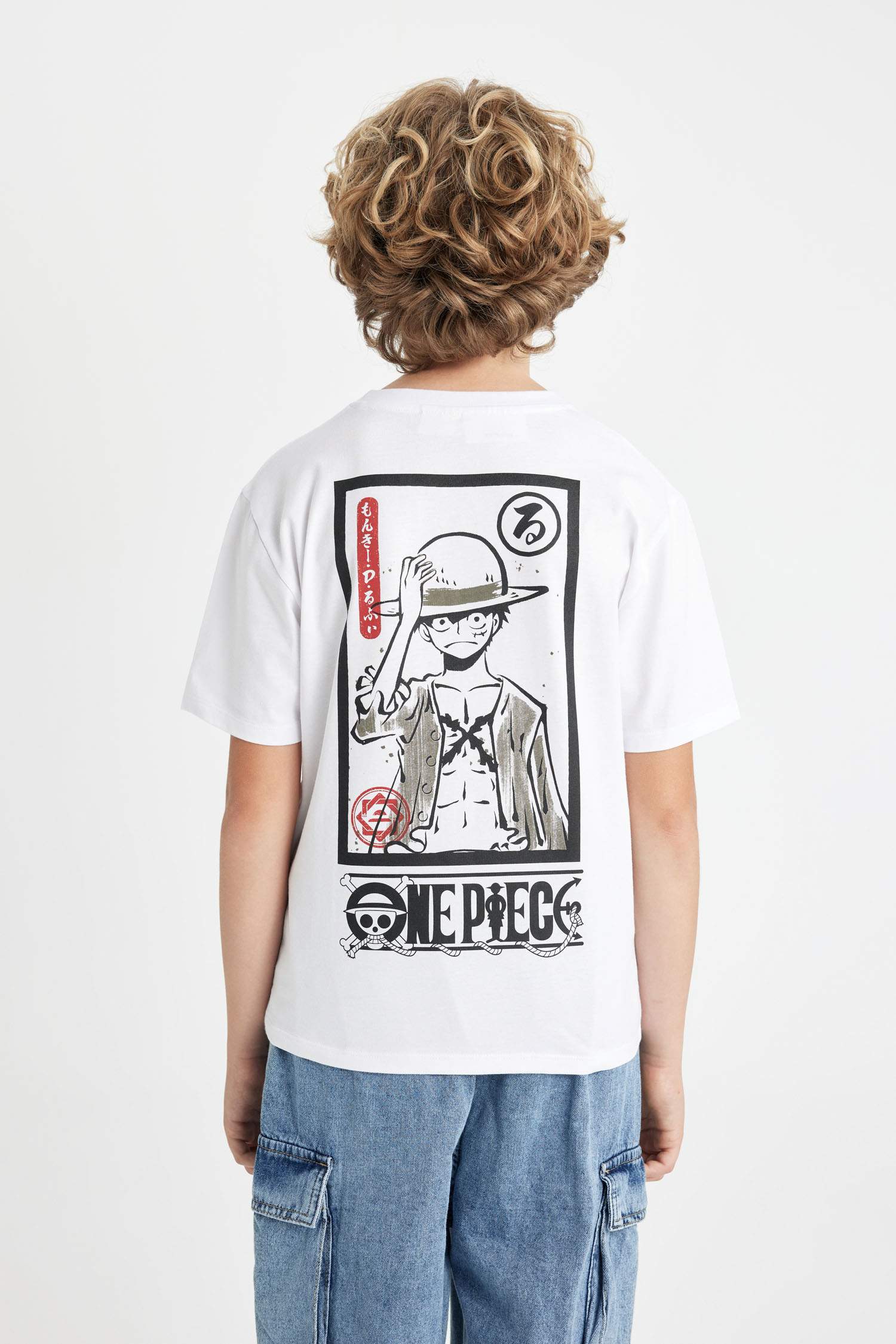 Boy One Piece Regular Fit Back Printed T-Shirt