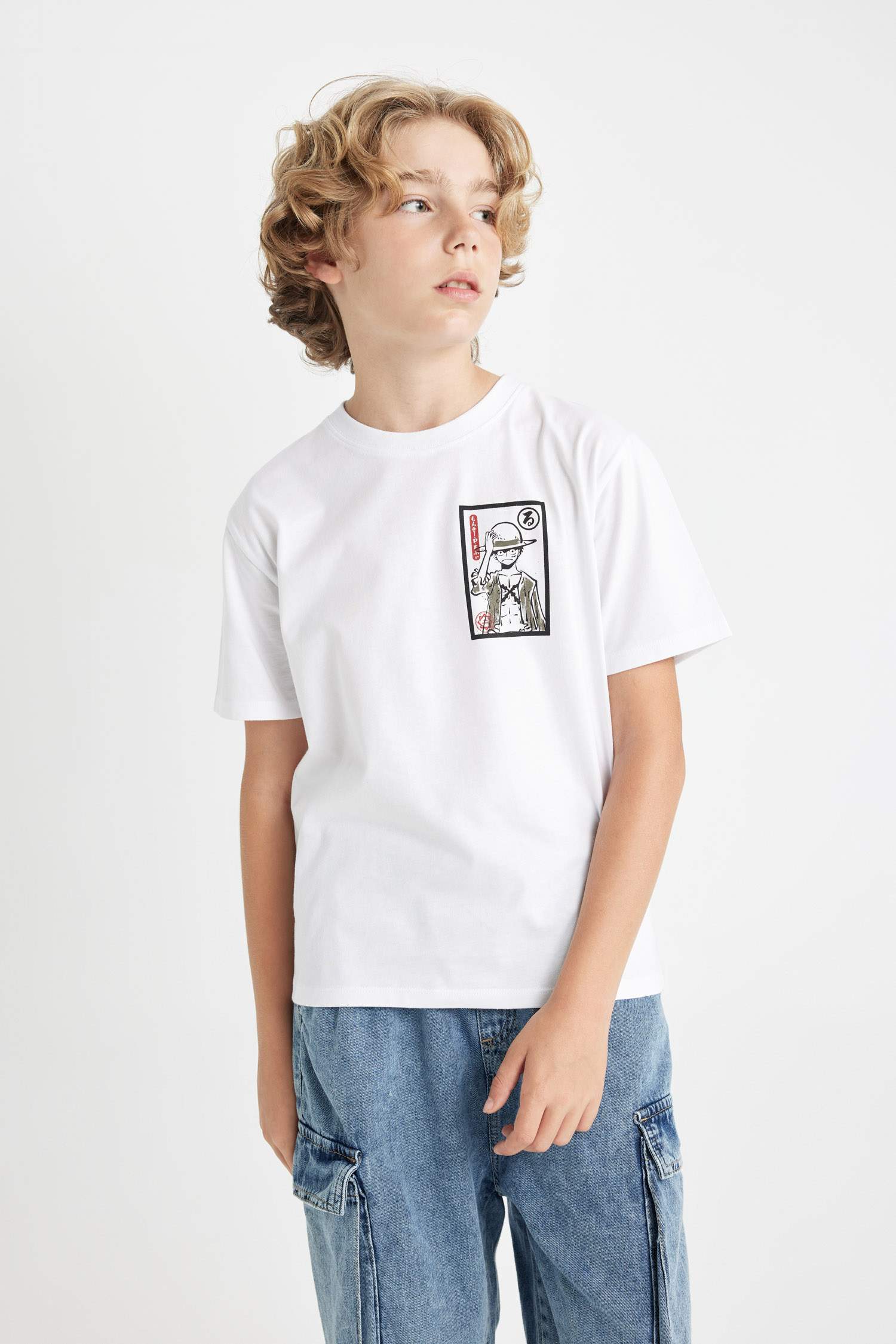 Boy One Piece Regular Fit Back Printed T-Shirt
