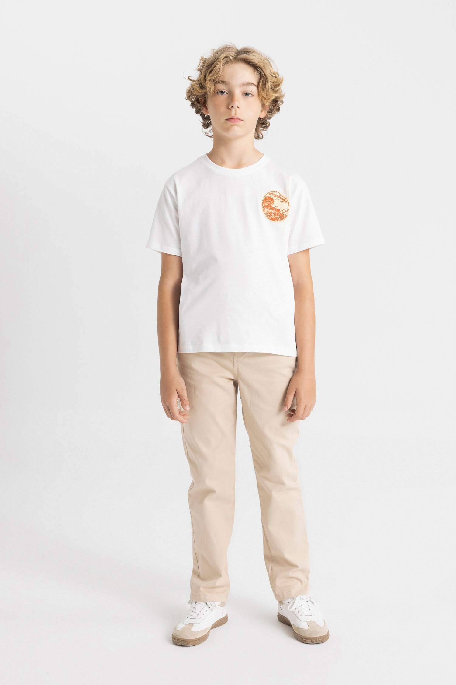 تيشيرت ولادي نص ردن مطبوع قصة عادية