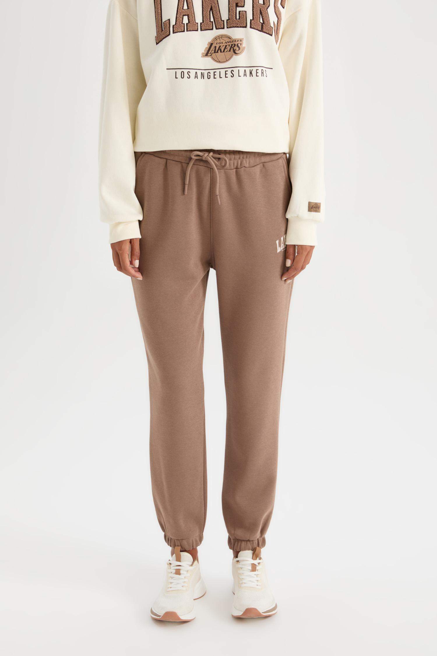 NBA Los Angeles Lakers Jogger Eşofman Altı Standart Fit Cepli Standart Boy Kalın
