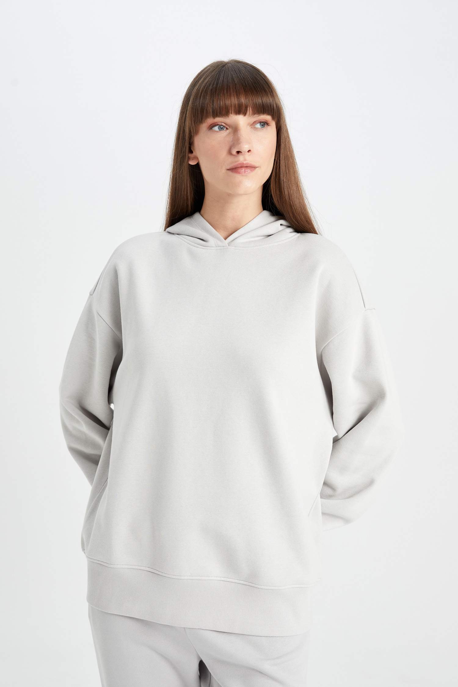 бокси фит негізгі бас киімді Свитер