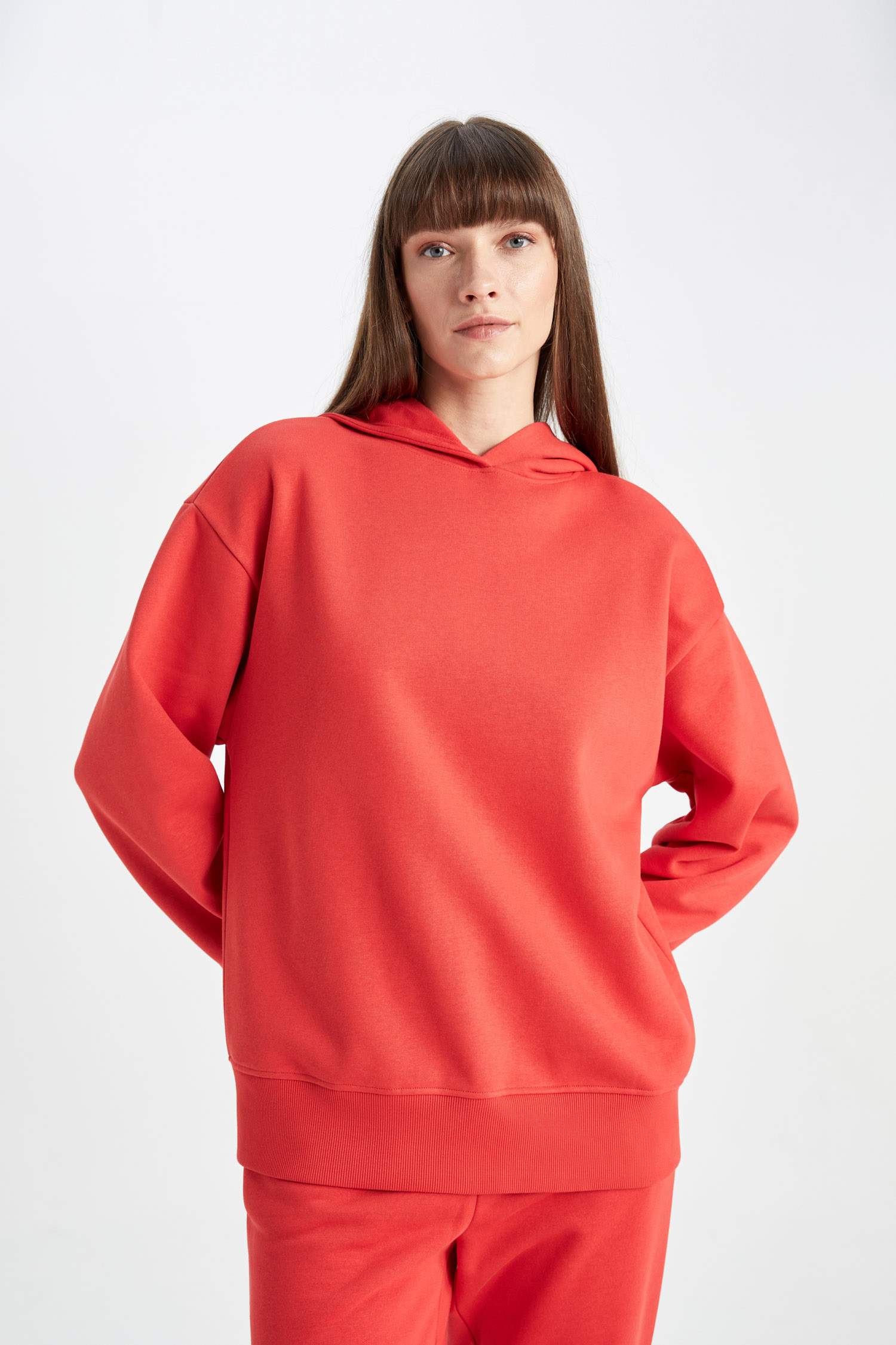 бокси фит негізгі бас киімді Свитер