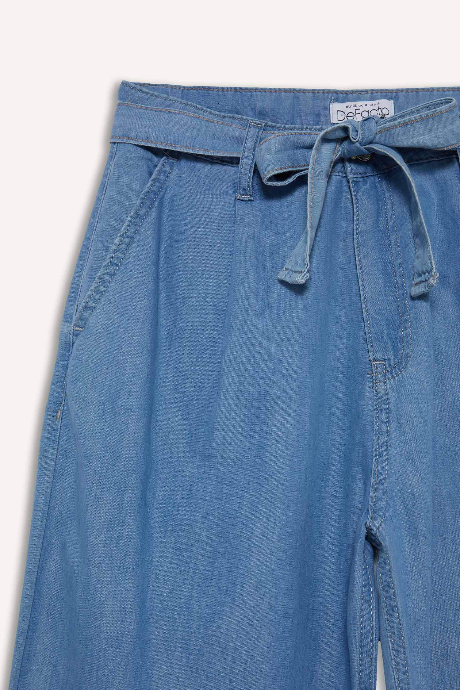 кең аяқ деним Шалбар