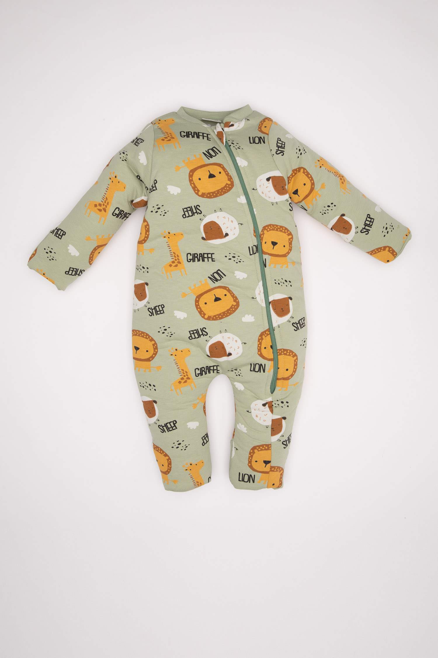 Baby Boy Newborn Zippered 2,5 Tog Fiber Cotton Jumpsuit