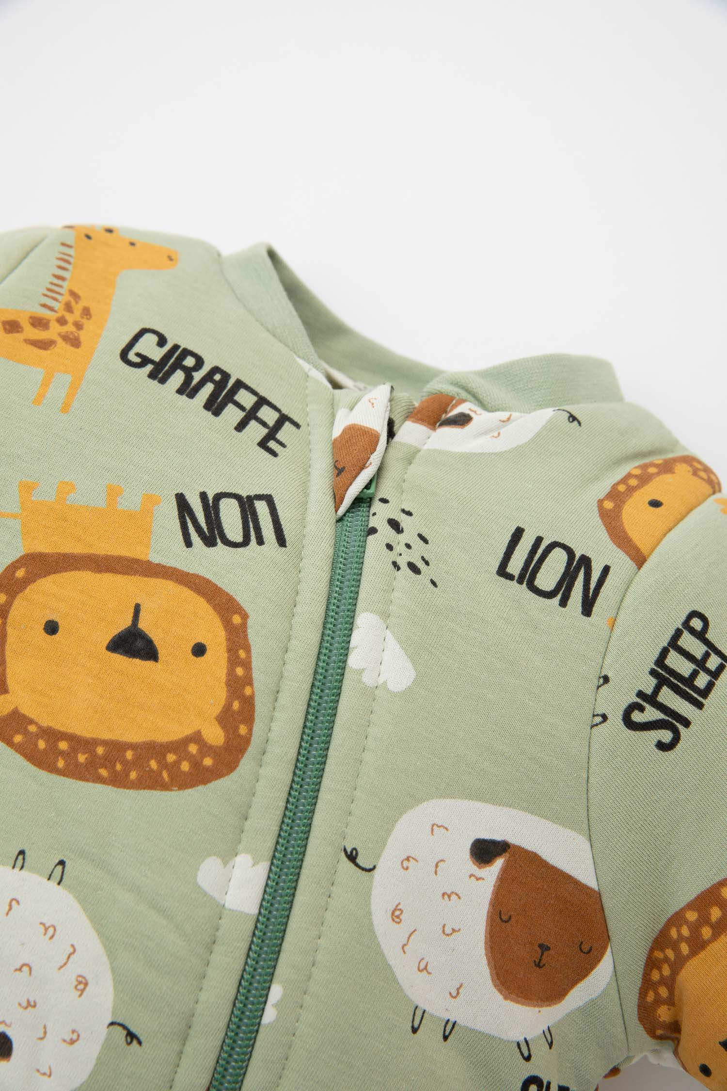 Baby Boy Newborn Zippered 2,5 Tog Fiber Cotton Jumpsuit