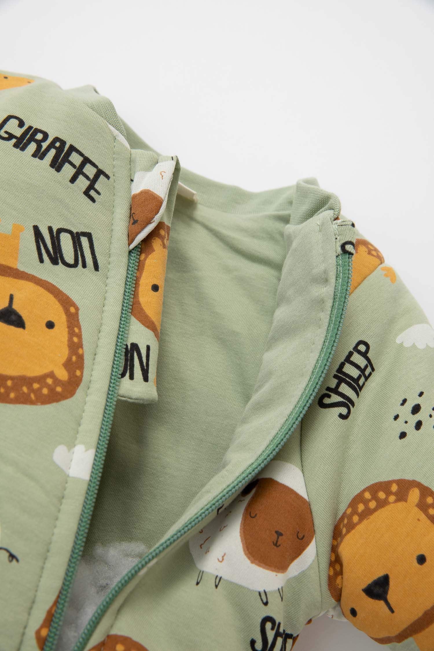 Baby Boy Newborn Zippered 2,5 Tog Fiber Cotton Jumpsuit