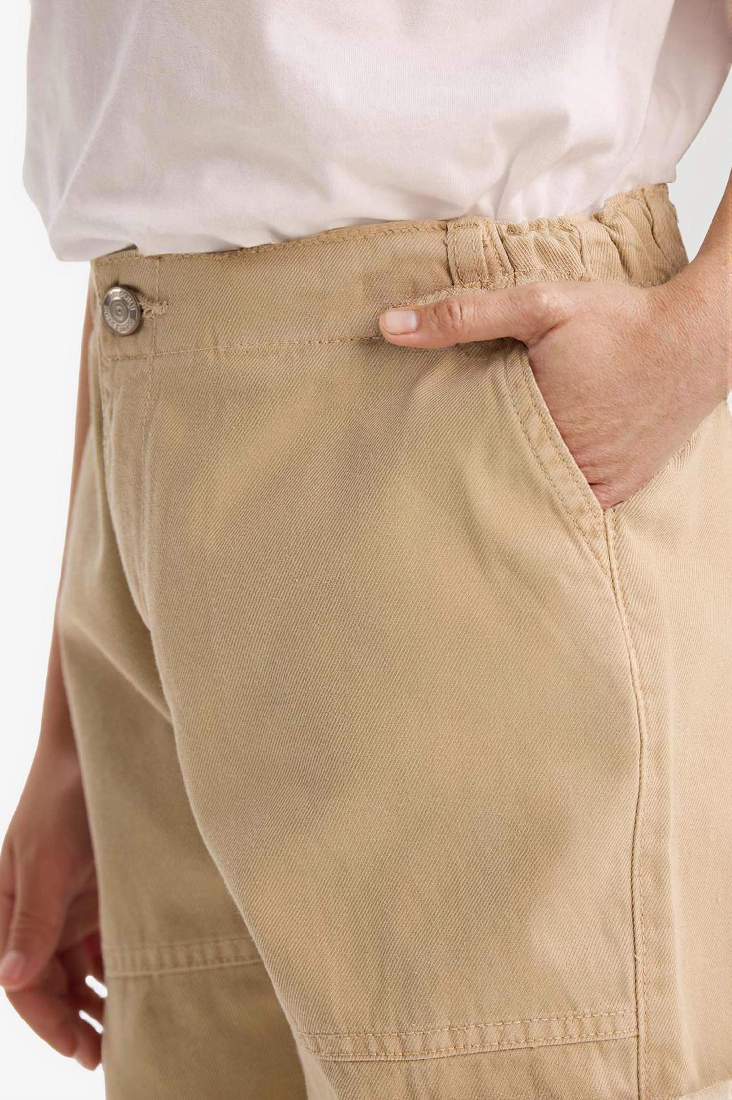 Kız Çocuk Paraşüt Kargo Pamuklu Pantolon