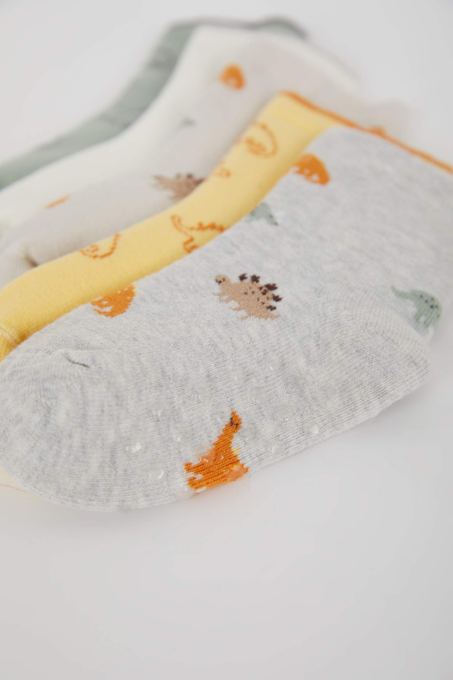 Erkek Bebek Kaydırmaz Taban 5'li Pamuklu Havlu Çorap