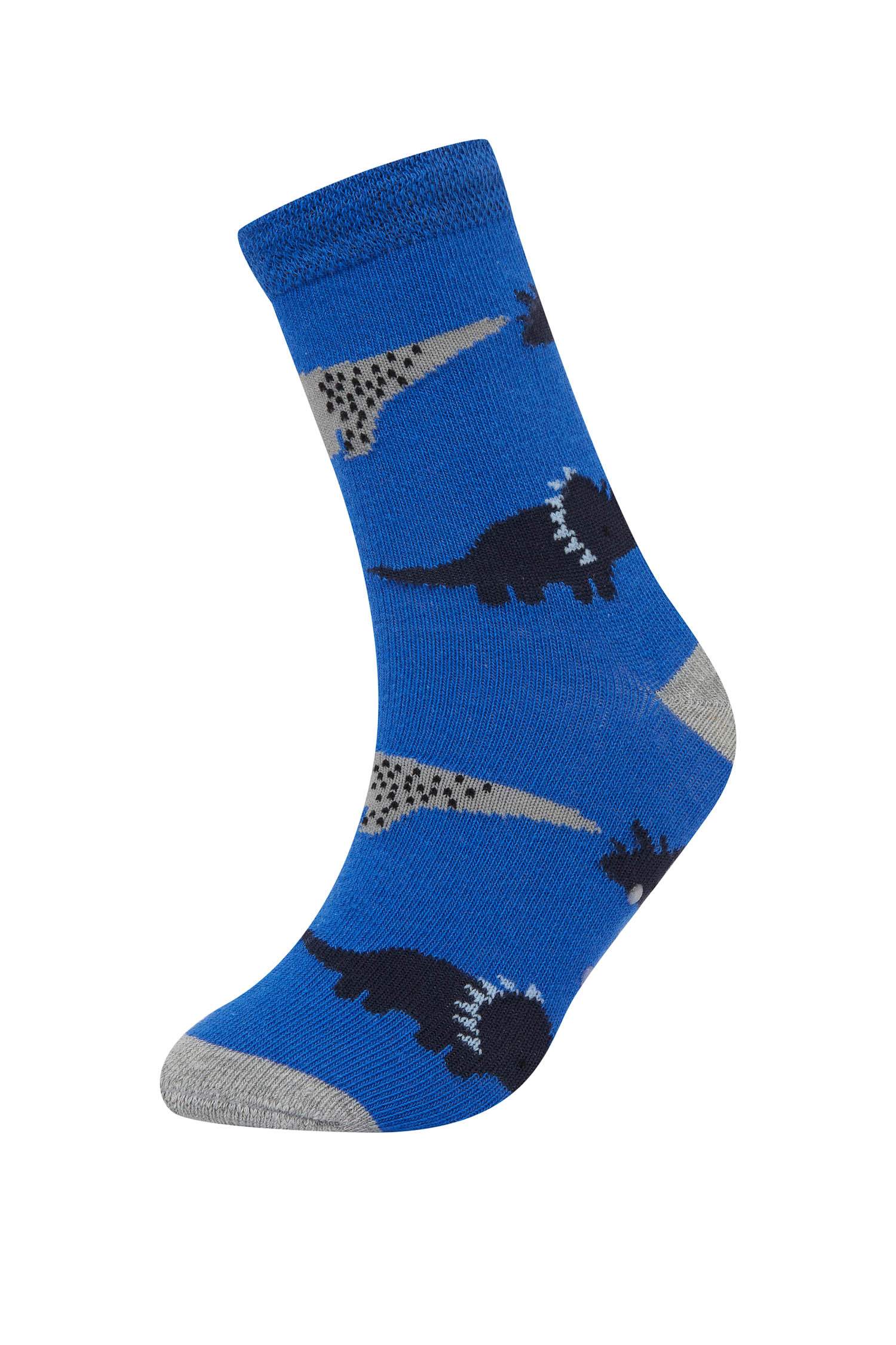 Baby Boy Non Slip Sole 5 Piece Cotton Long Socks