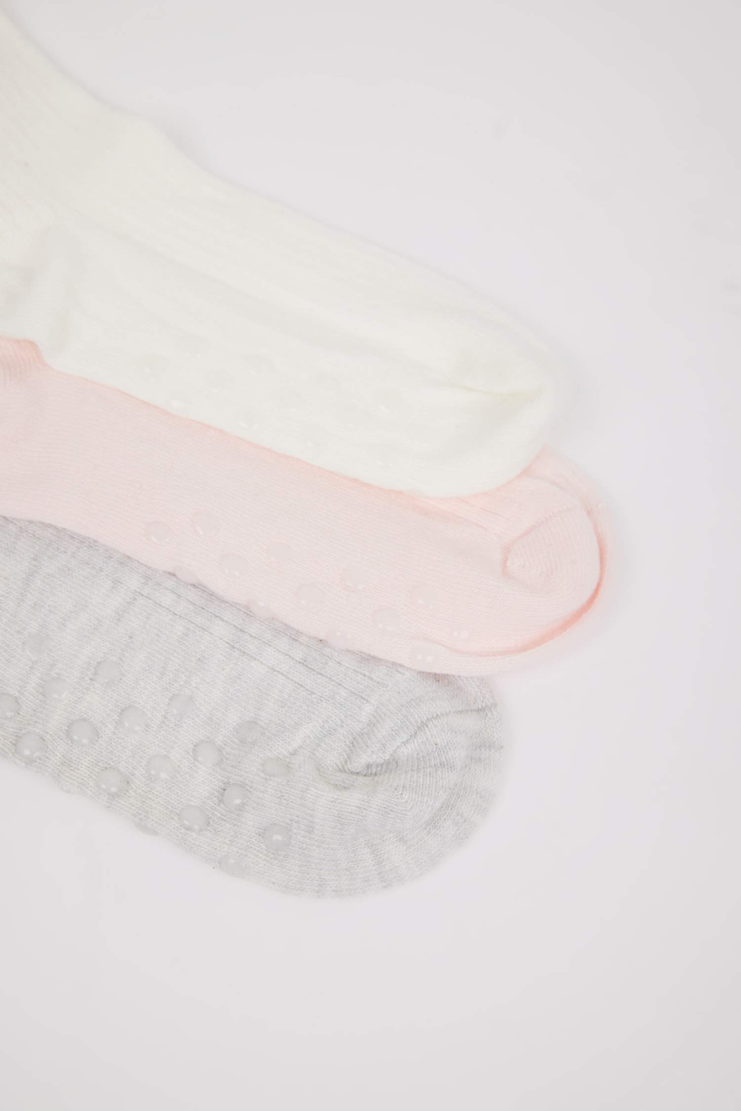 Baby Girl Non Slip Sock 3 Piece Cotton Long Socks