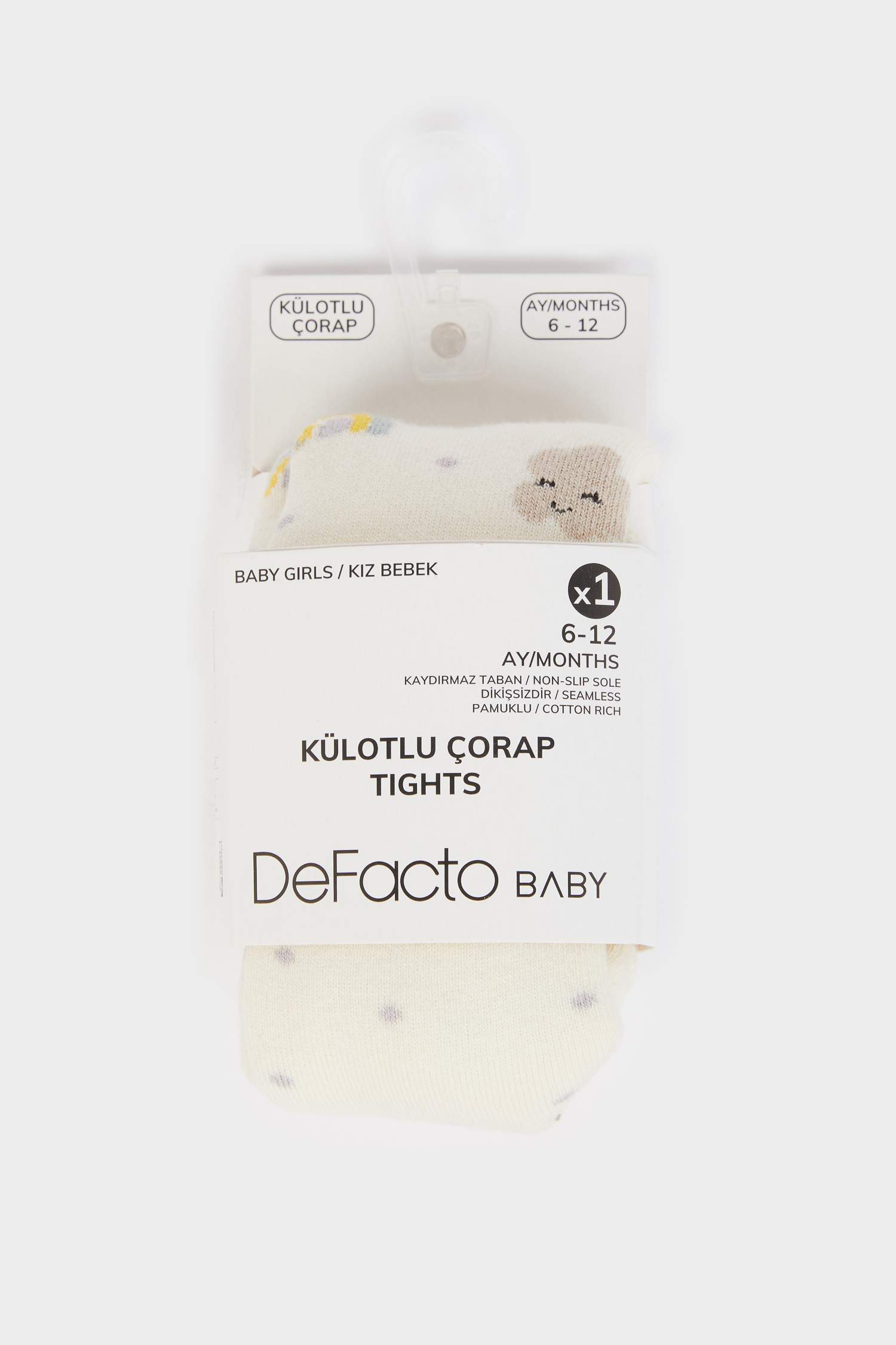 Kız Bebek Dikişsiz Pamuklu Havlu Çorap
