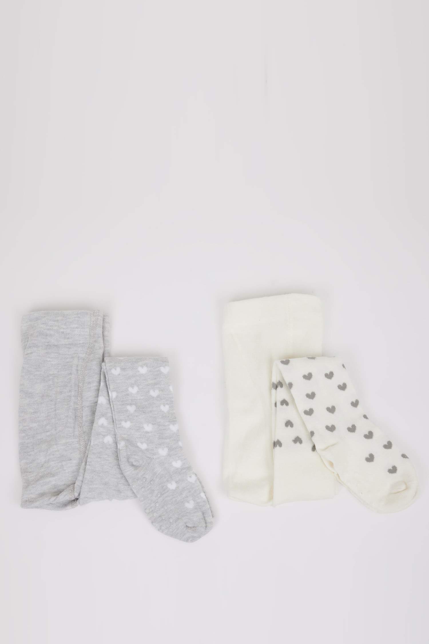 Kız Bebek Dikişsiz 2'li Pamuklu Külotlu Çorap