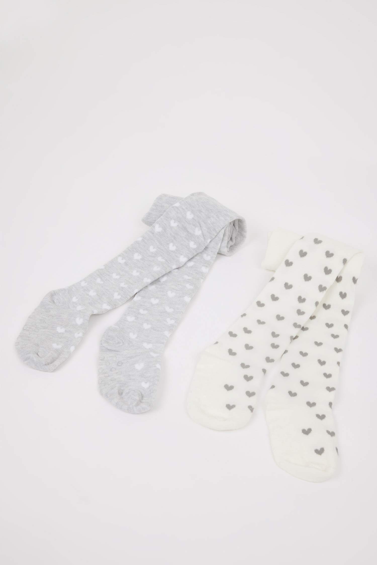 Kız Bebek Dikişsiz 2'li Pamuklu Külotlu Çorap