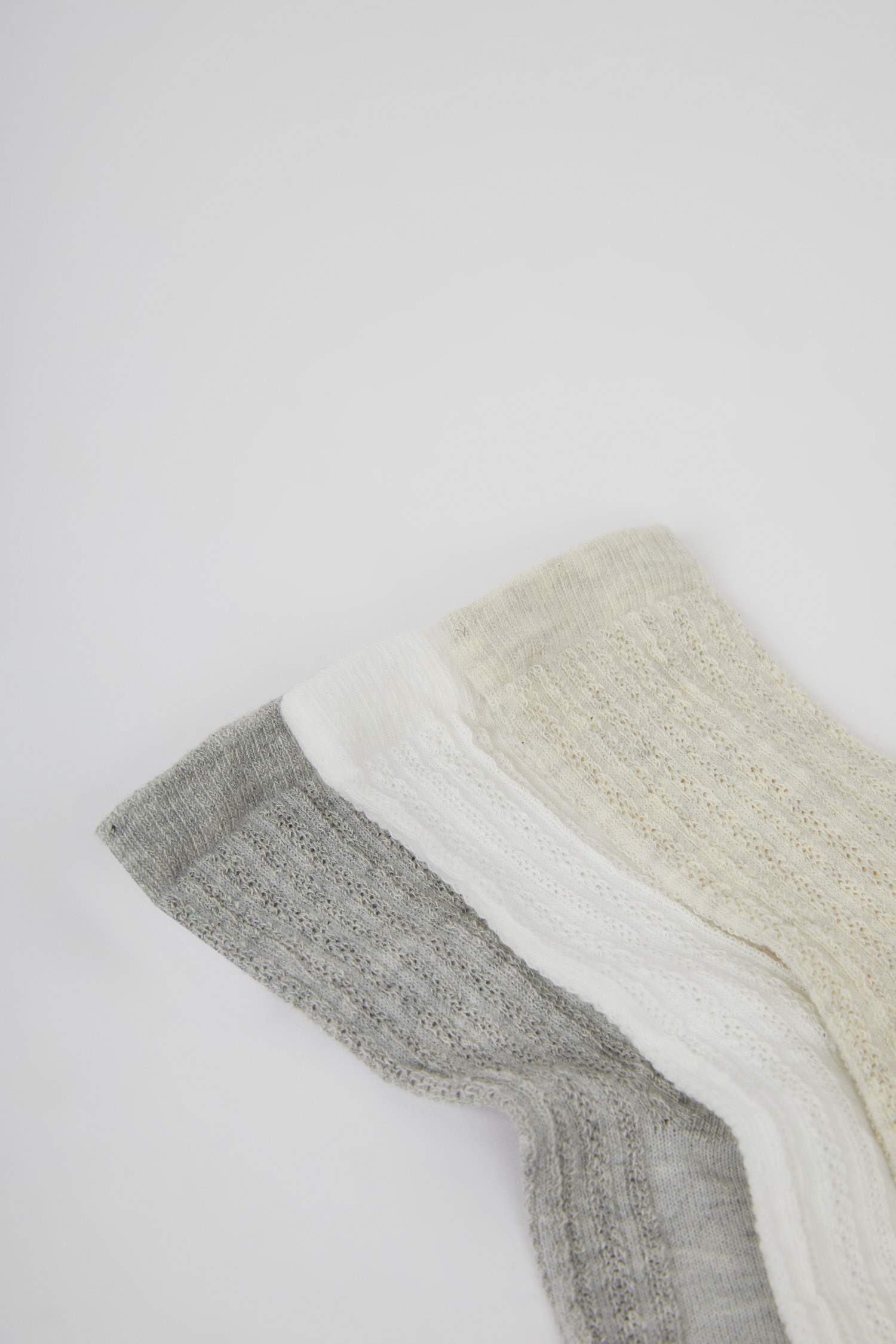 Baby Girl Non Slip Sock 3 Piece Cotton Long Socks