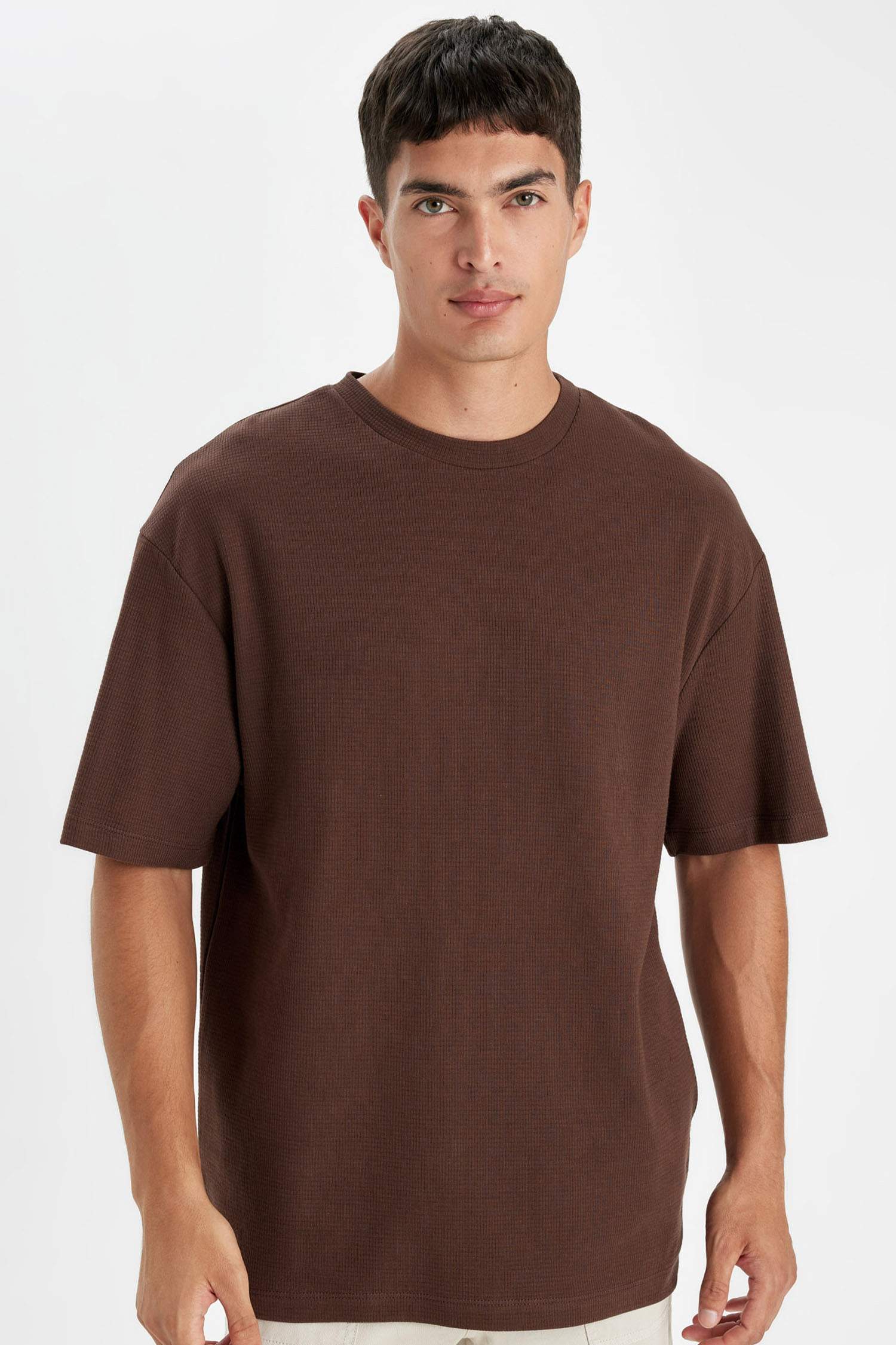 Relax Fit Crew Neck Cotton Basic T-Shirt