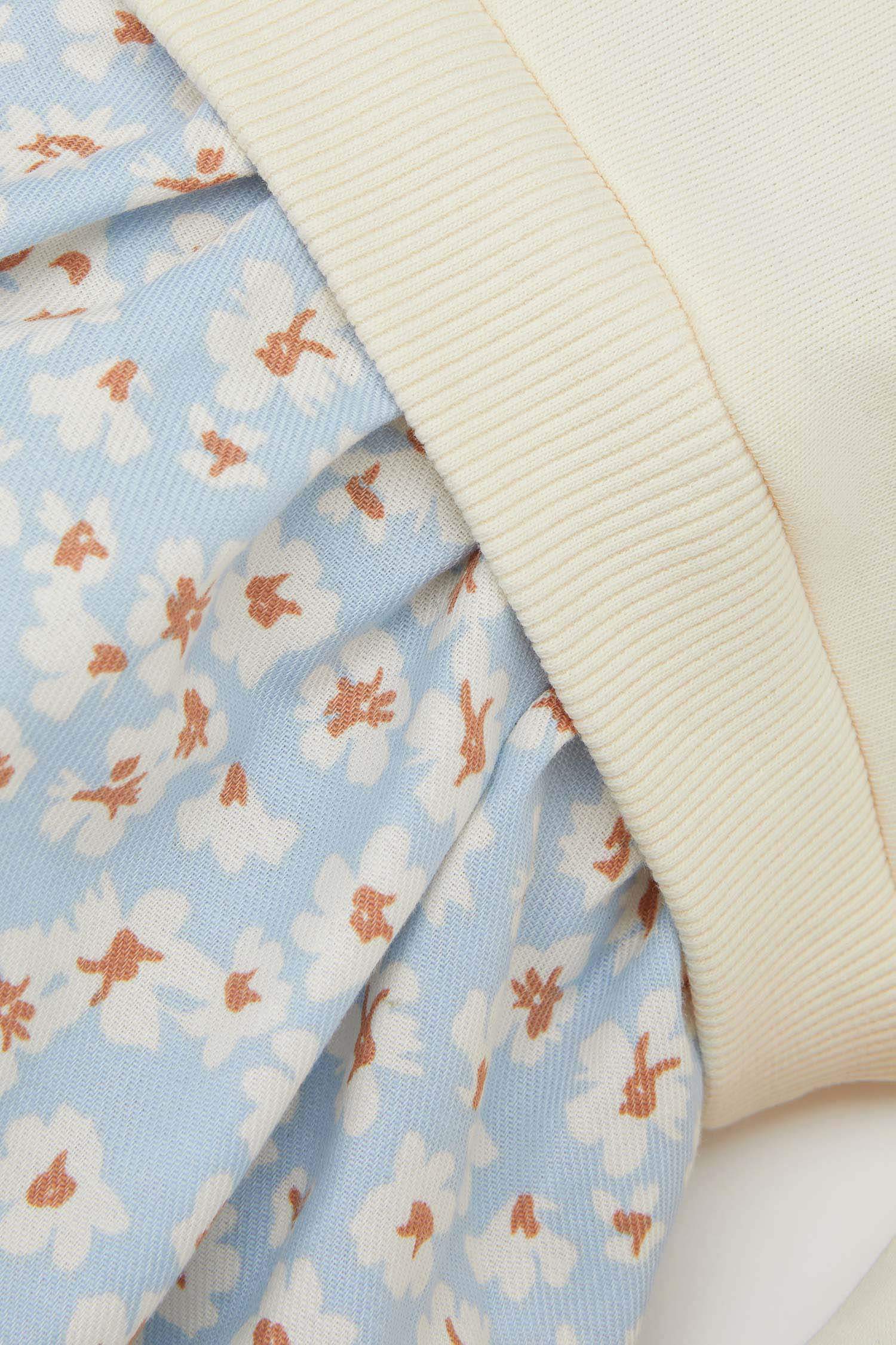 Robe en Tricot en tissu Sweat fin à Col de Chemise à manches longues