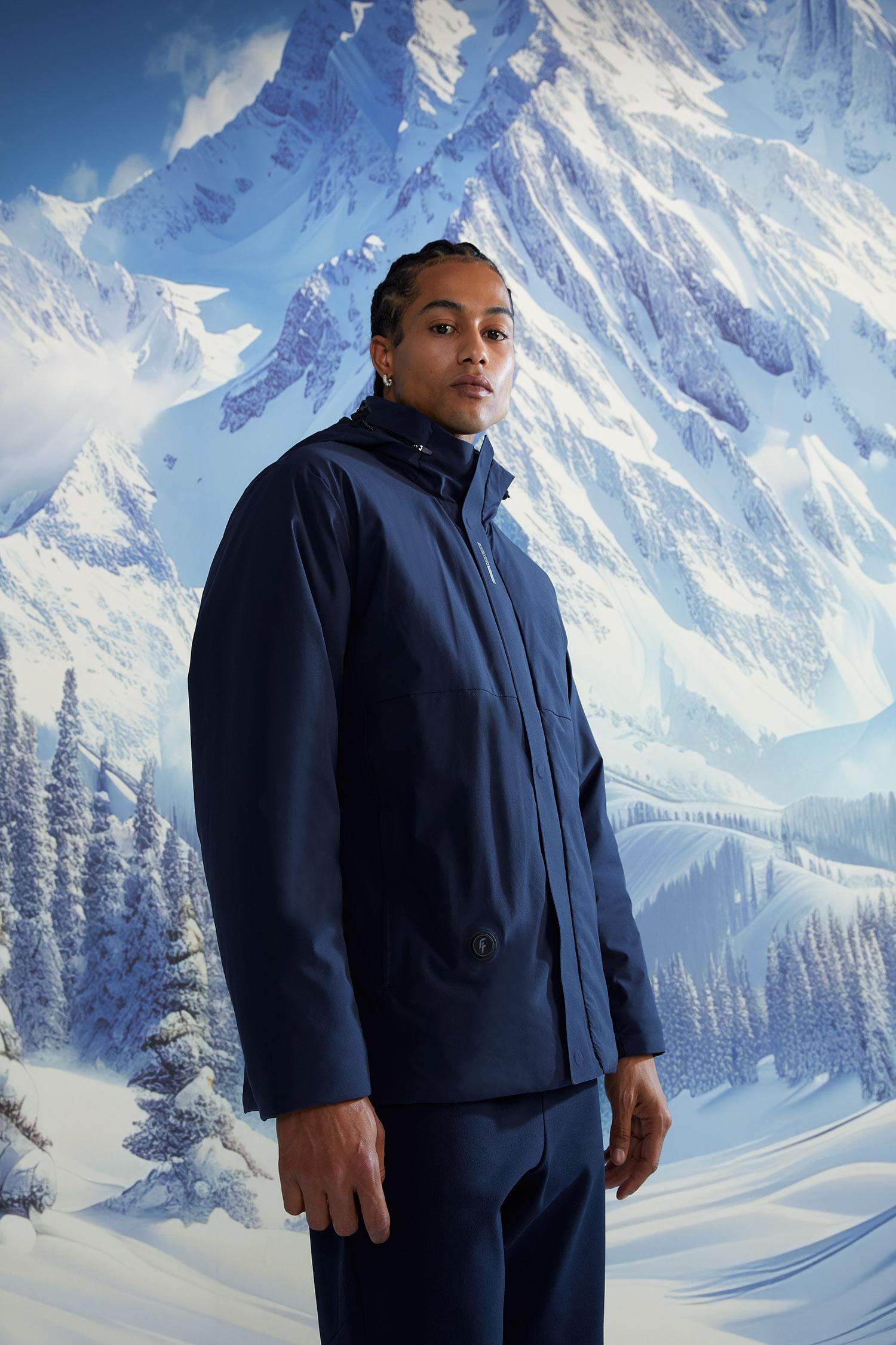 DeFactoFit Bluetooth Isıtıcılı Su İtici Kapüşonlu Fermuarlı Rüzgar Geçirmez Mont