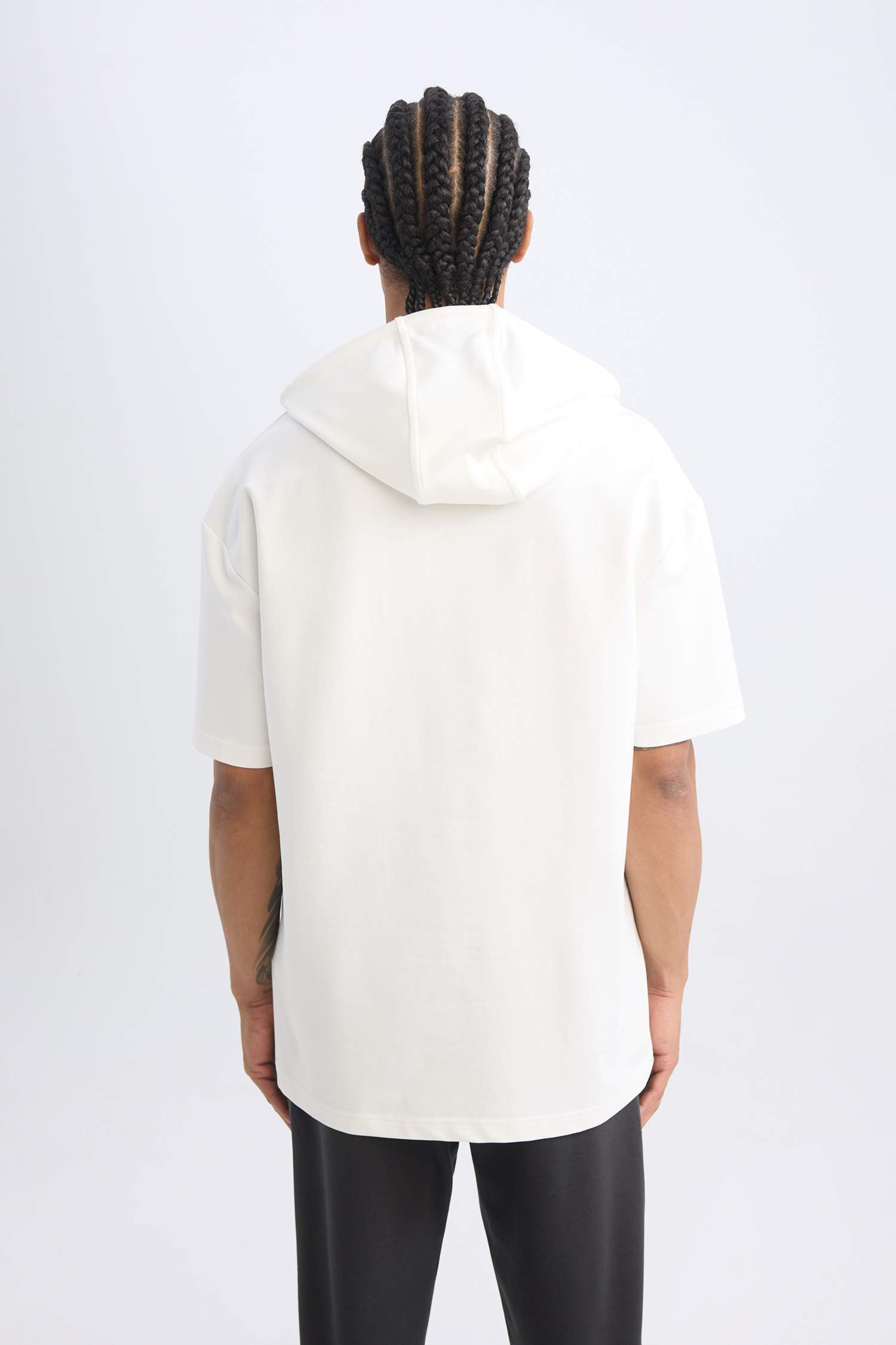 NBA New York Knicks Oversize Geniş Kalıp Kapüşonlu Kısa Kollu Tişört