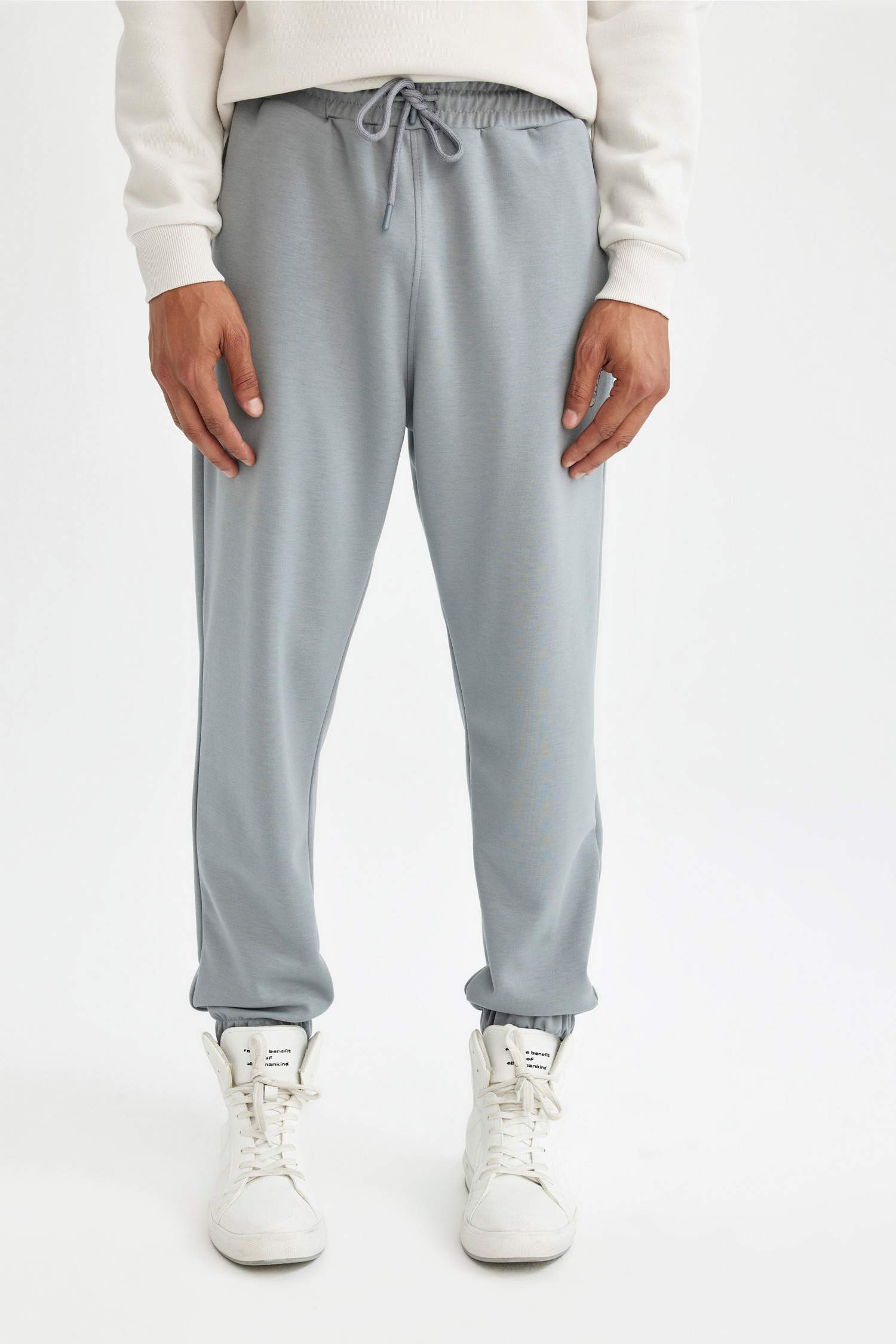 Standard Fit Scuba Fabric Sweatpants