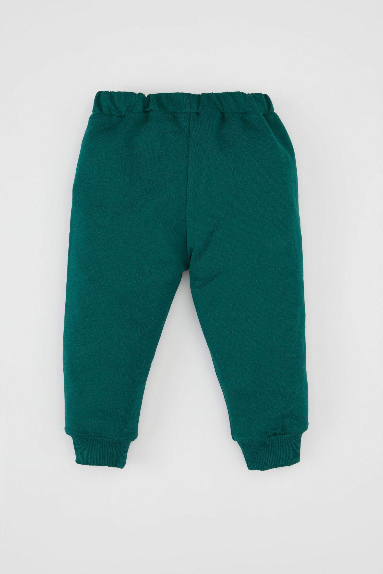 Erkek Bebek Beli Paçası Lastikli Baskılı Okul Eşofman Altı