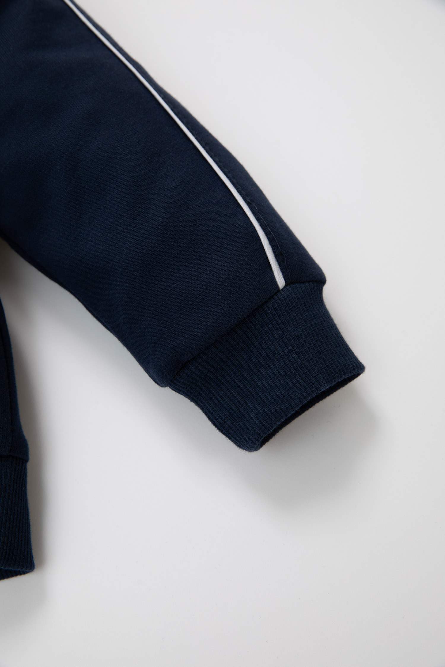 Erkek Bebek 2'li Takım Baskılı Okul Sweatshirt Beli Lastikli Eşofman Altı