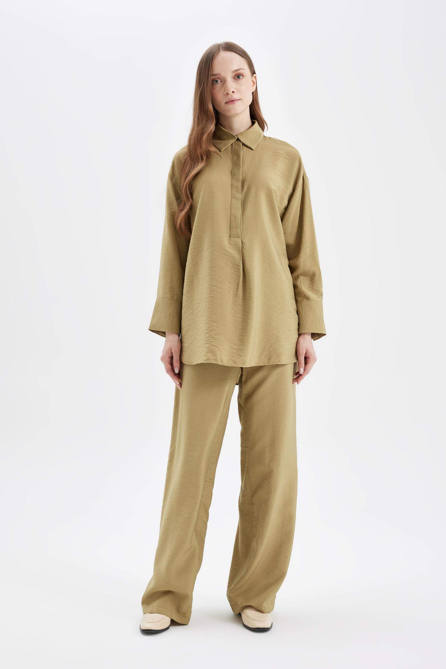 Relax Fit Long Sleeve Shirt Tunic