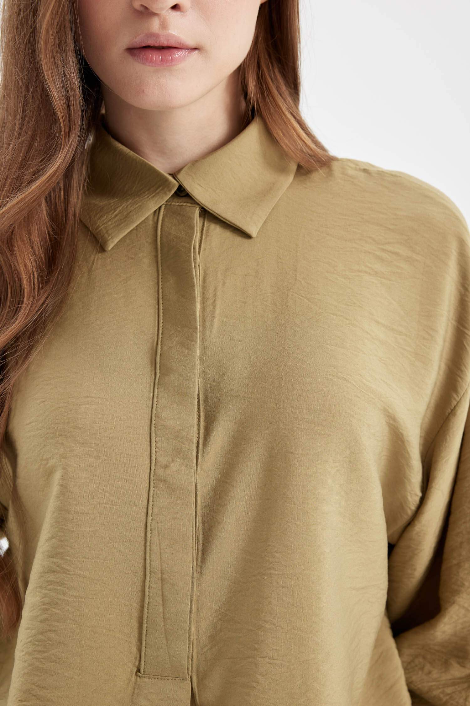 Relax Fit Long Sleeve Shirt Tunic