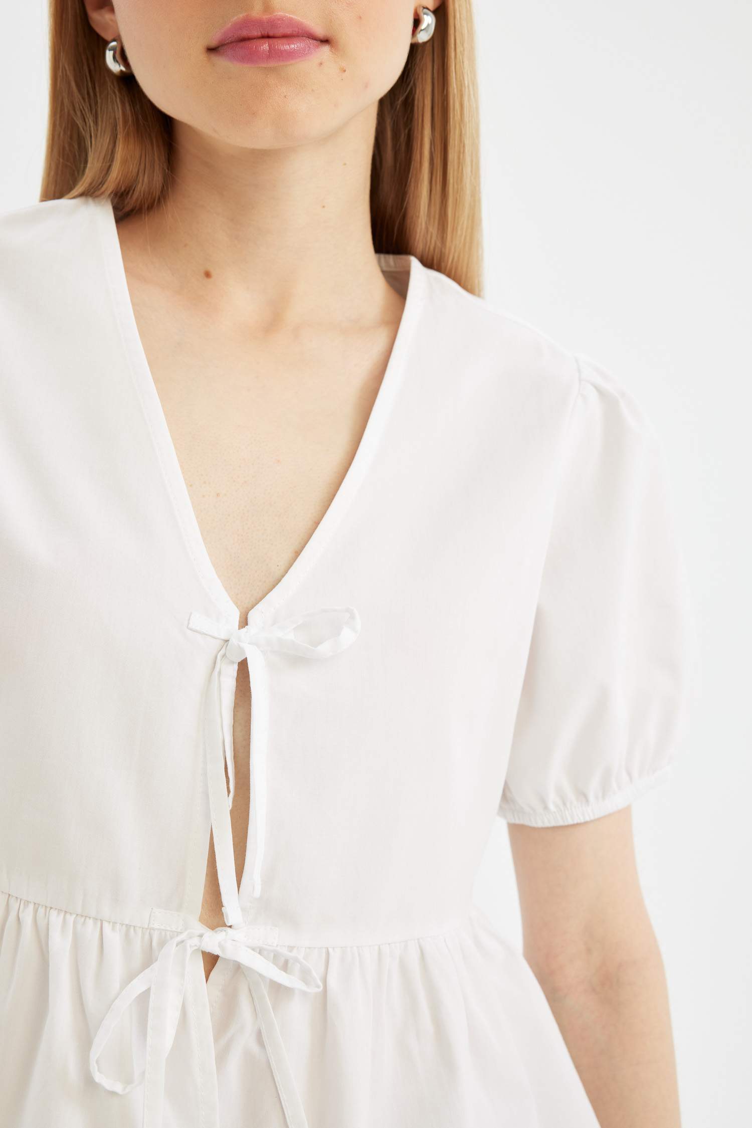 Coool Regular Fit Poplin Kısa Kollu Bluz