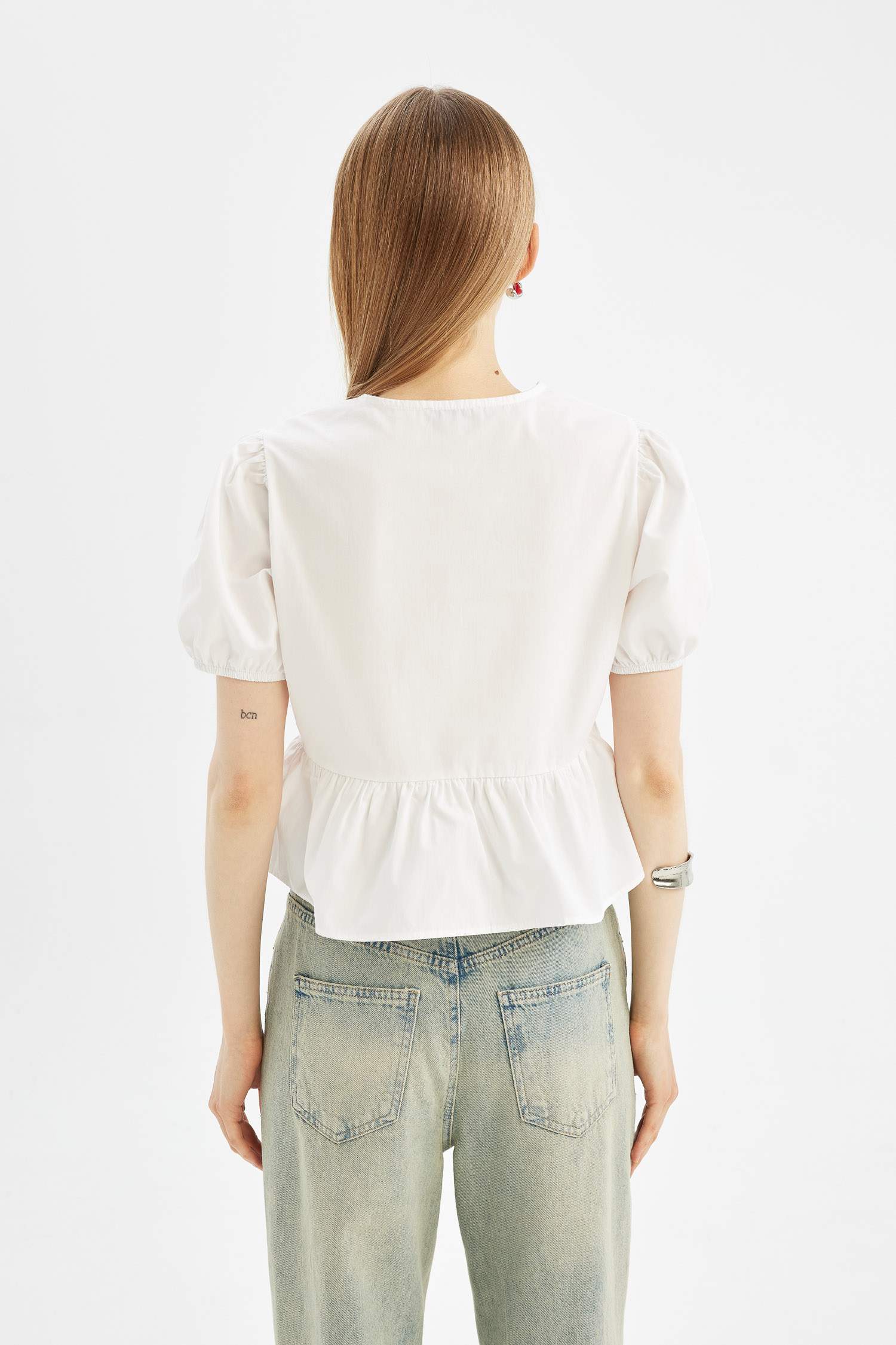 Coool Regular Fit Poplin Kısa Kollu Bluz