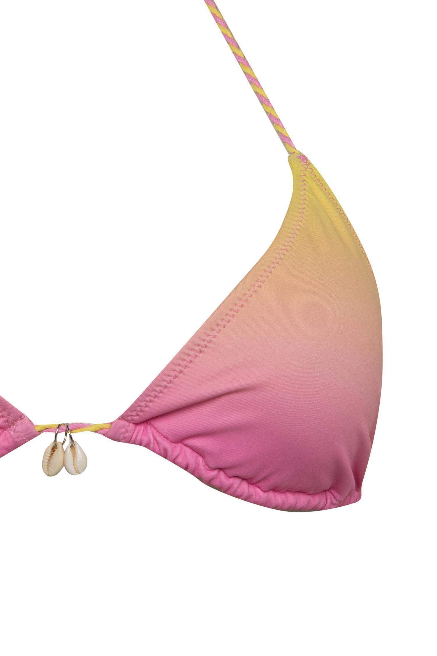 Fall in Love Regular Fit Gradient Printed Bikini Top