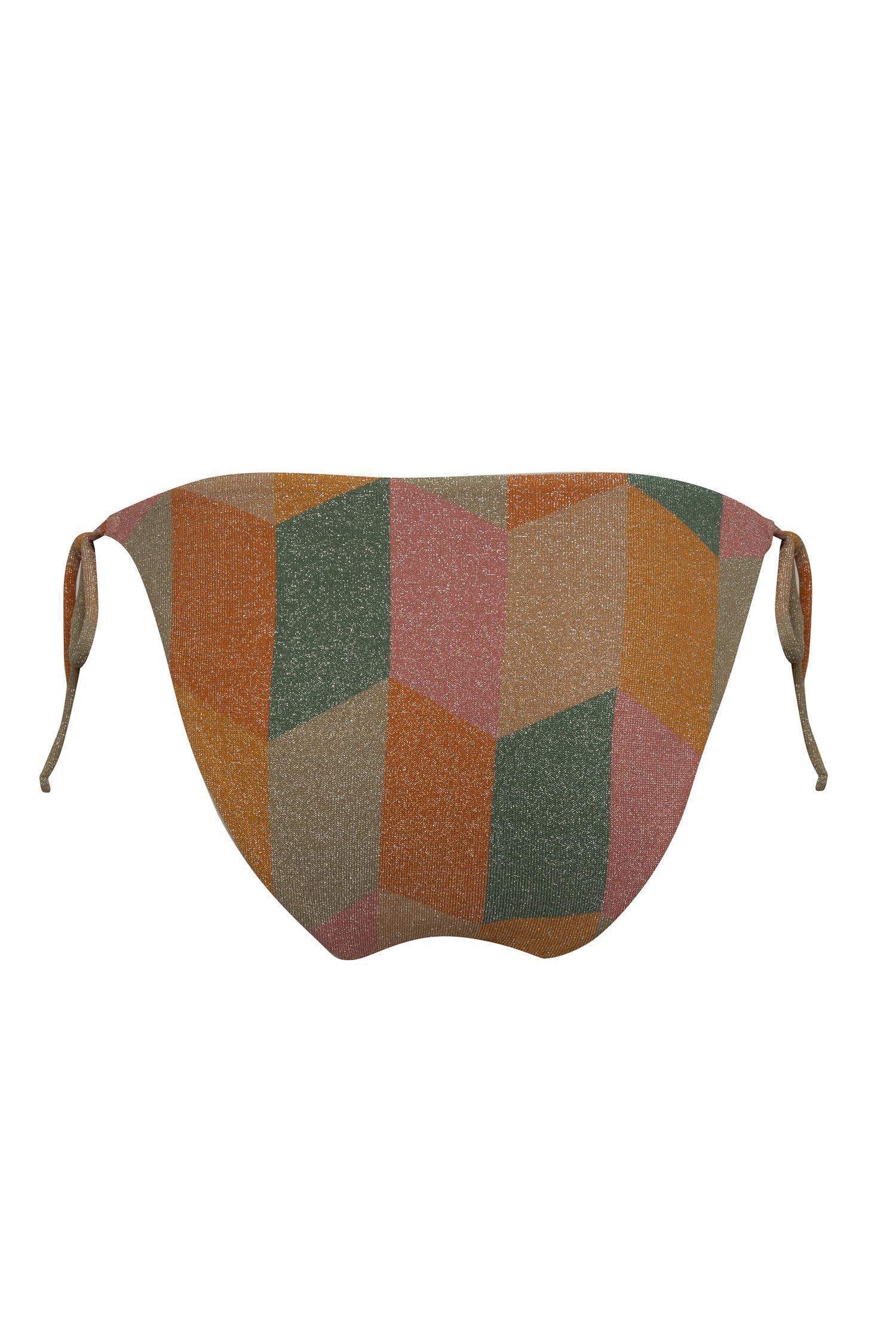 Regular Fit Desenli Bağcıklı Bikini Altı-Fall in Love