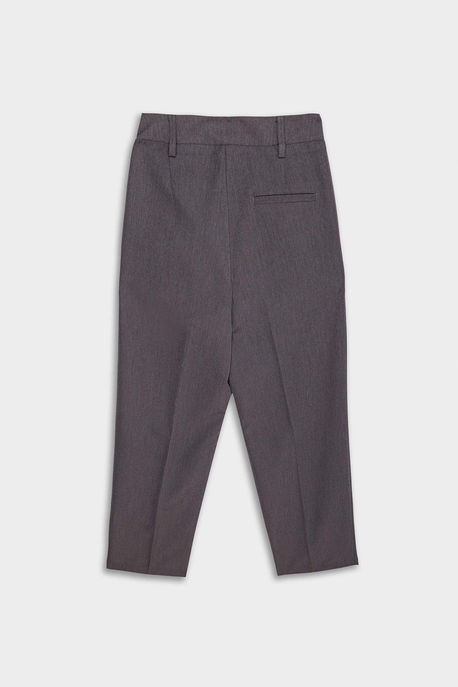 بنطلون وايد ليج برجل واسع بجيب وخصر عالي