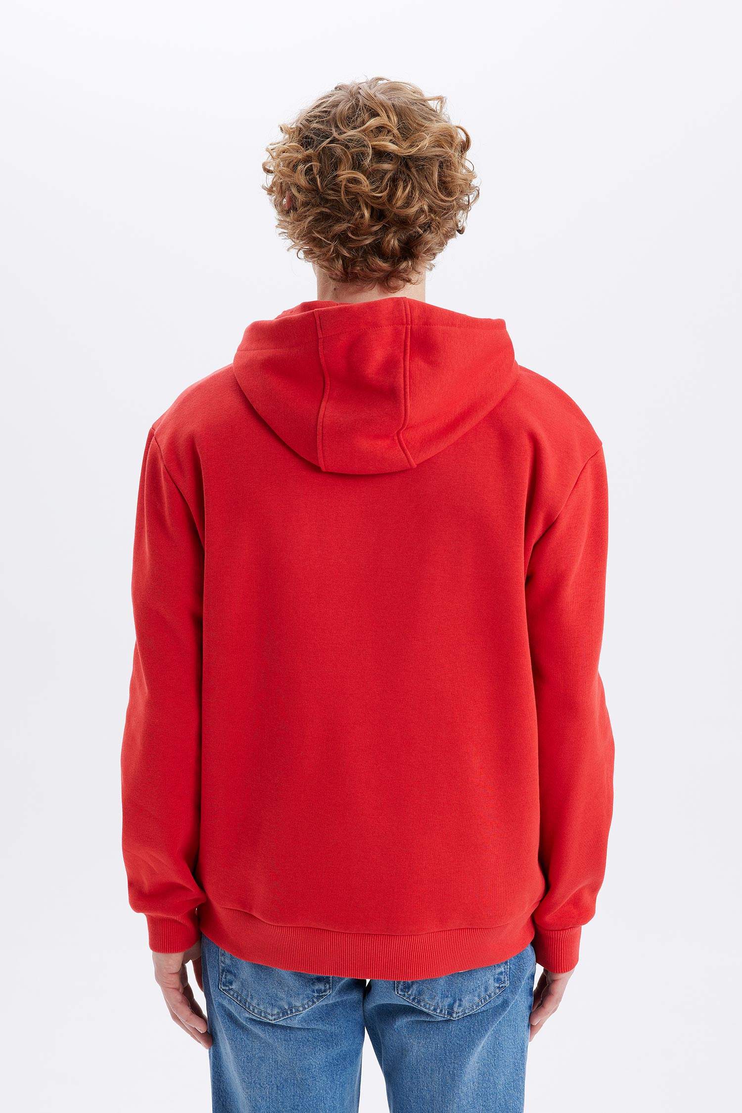 Regular Fit Kapüşonlu Atatürk Baskılı Sweatshirt