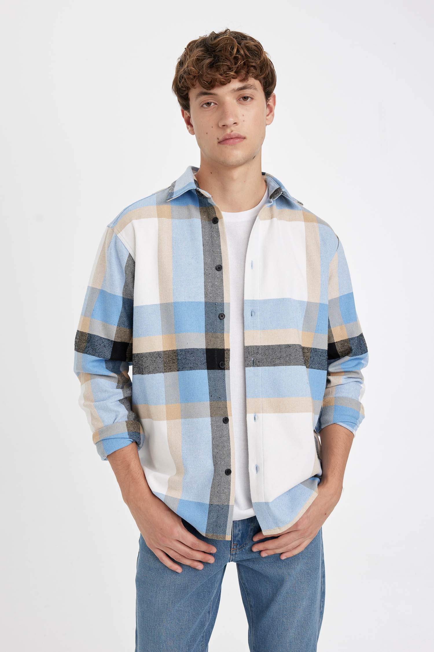 Regular Fit Plaid Lumberjack Long Sleeve Shirt