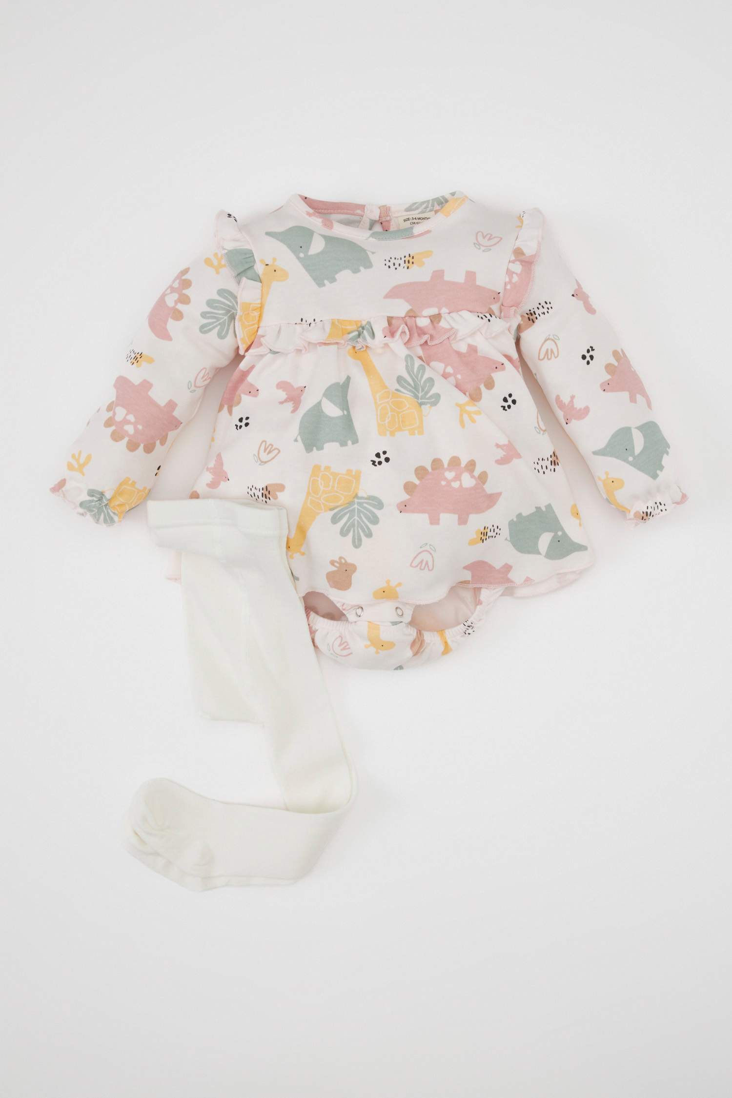 سيت بناتي جوارب وجمبسوت بطبعة سفاري - قطعتين