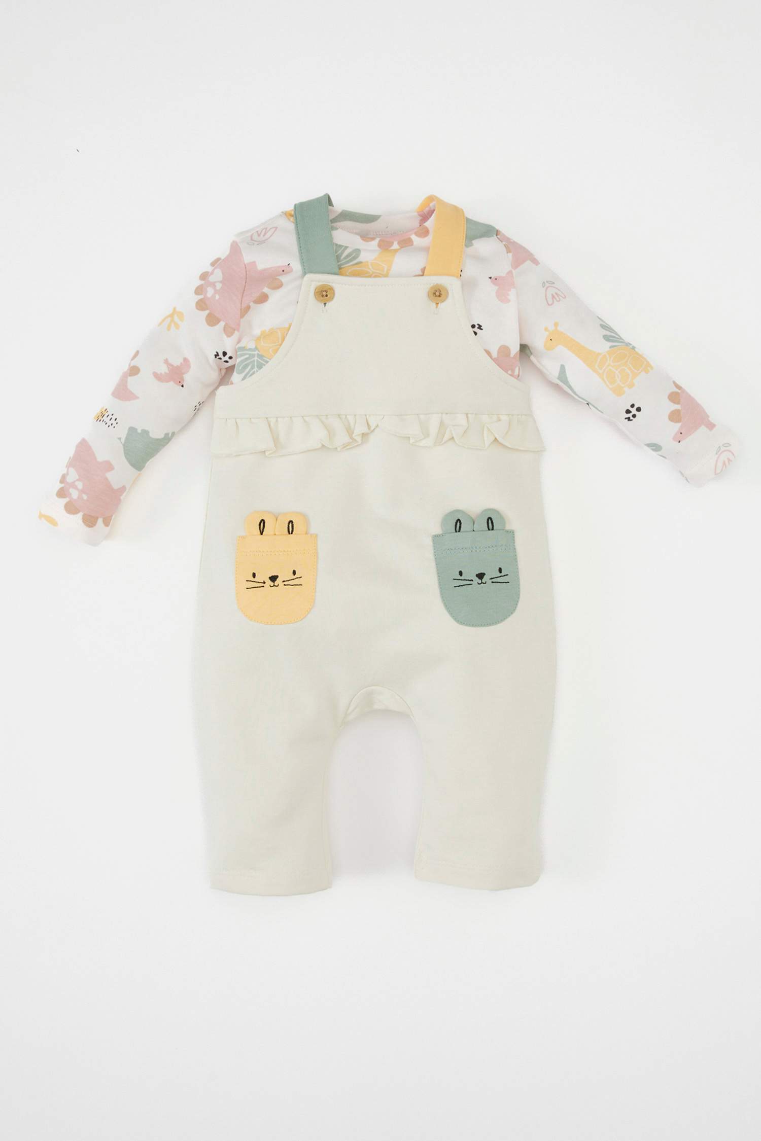 Комплект из 2-х вещей с принтом для малышей девочек