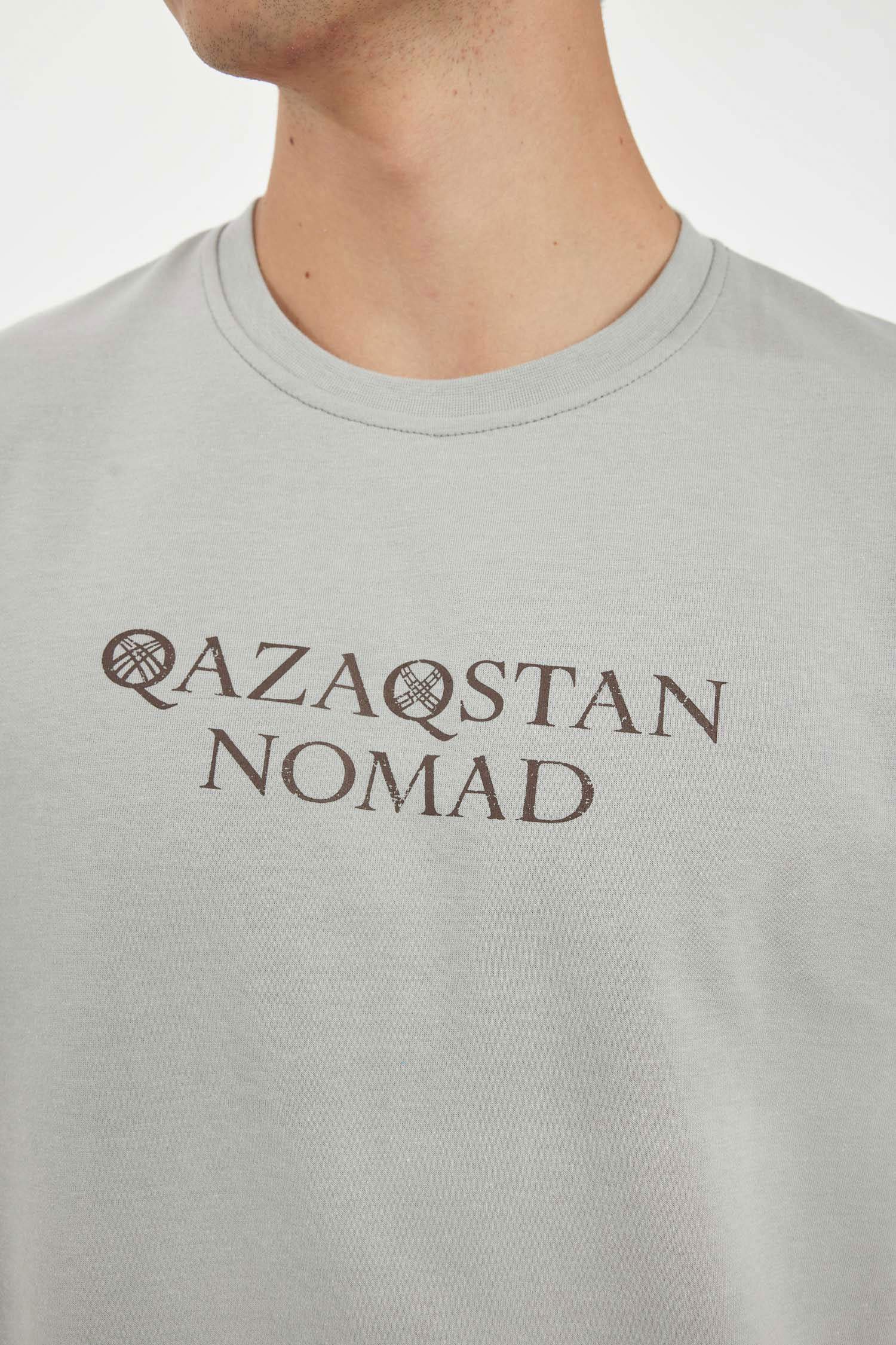 Regular Fit Bisiklet Yaka Baskılı Ağır Kumaş Kısa Kollu Tişört