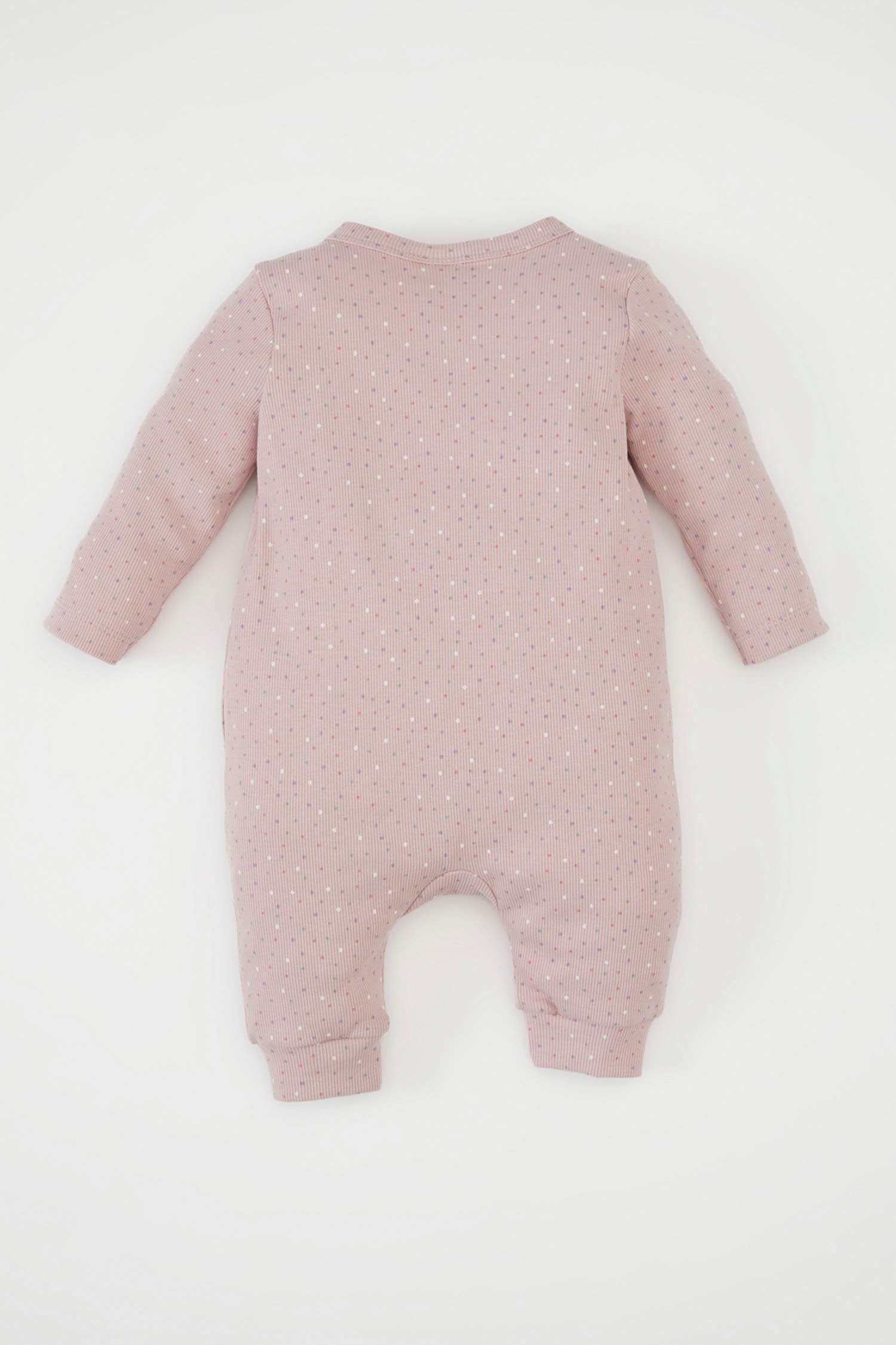 Grenouillère mauve à boutons pour Bébé Fille