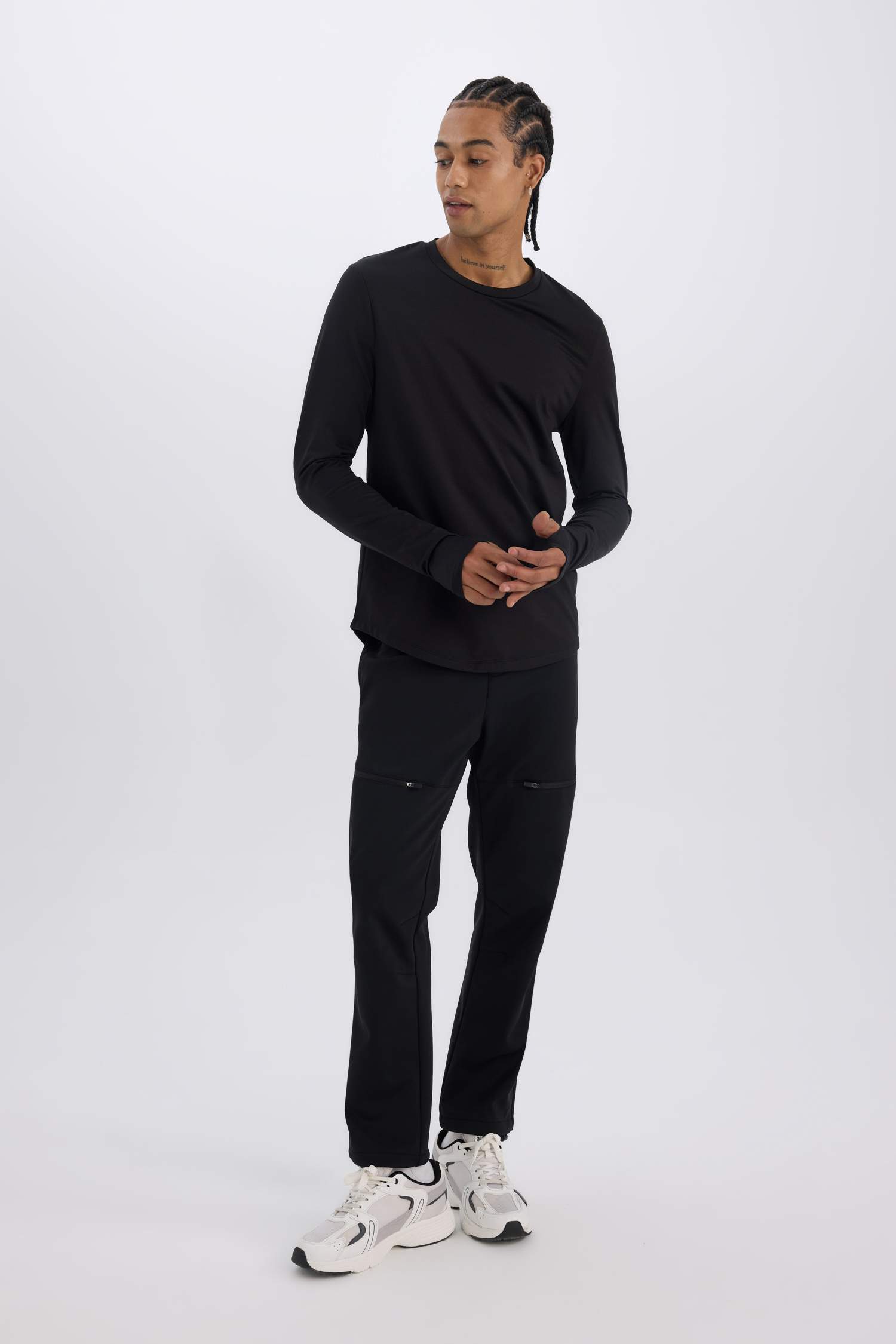 Штаны стандартного кроя с карманами, DeFactoFit