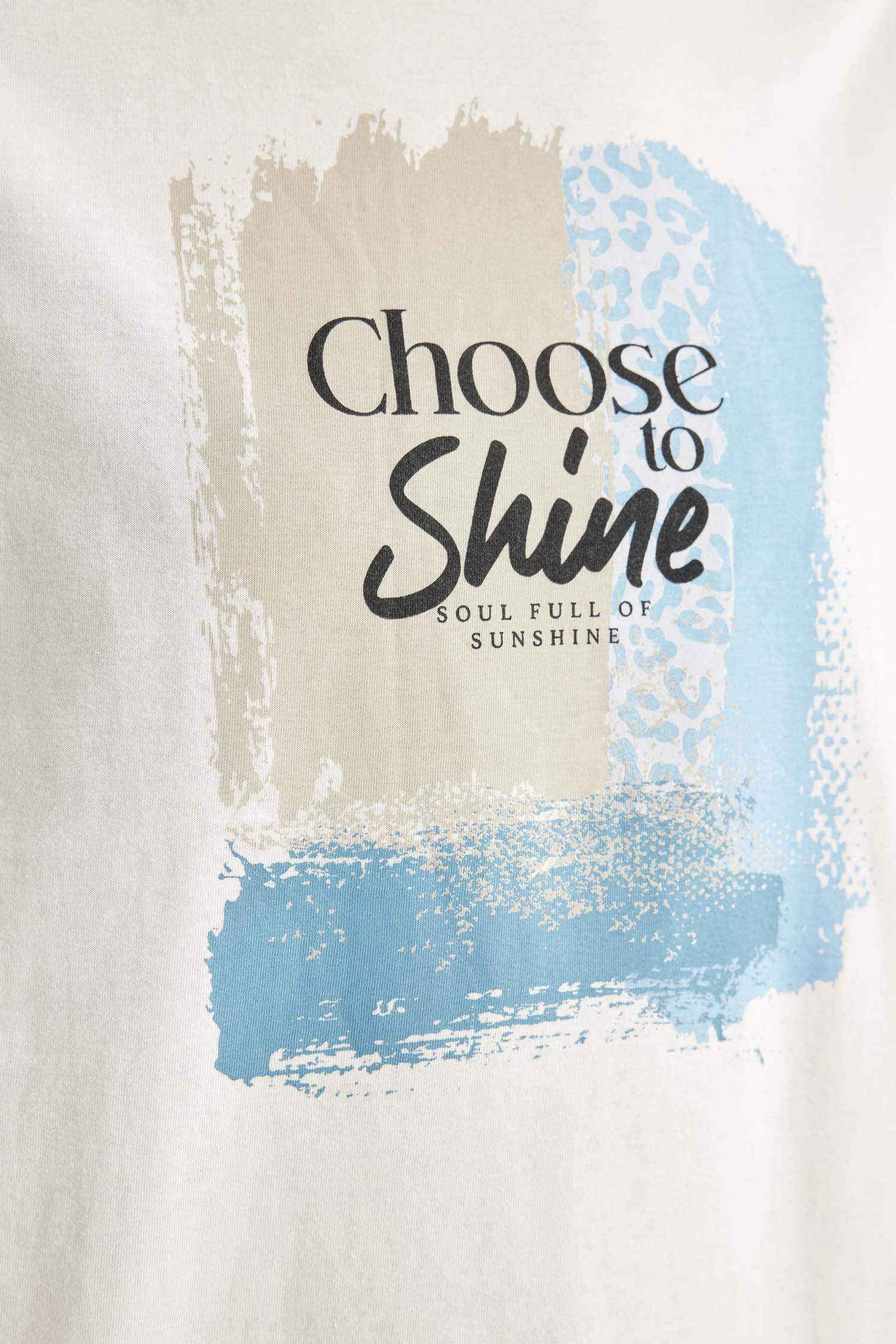 Regular Fit Crew Neck Printed Cotton Short Sleeve T-Shirt