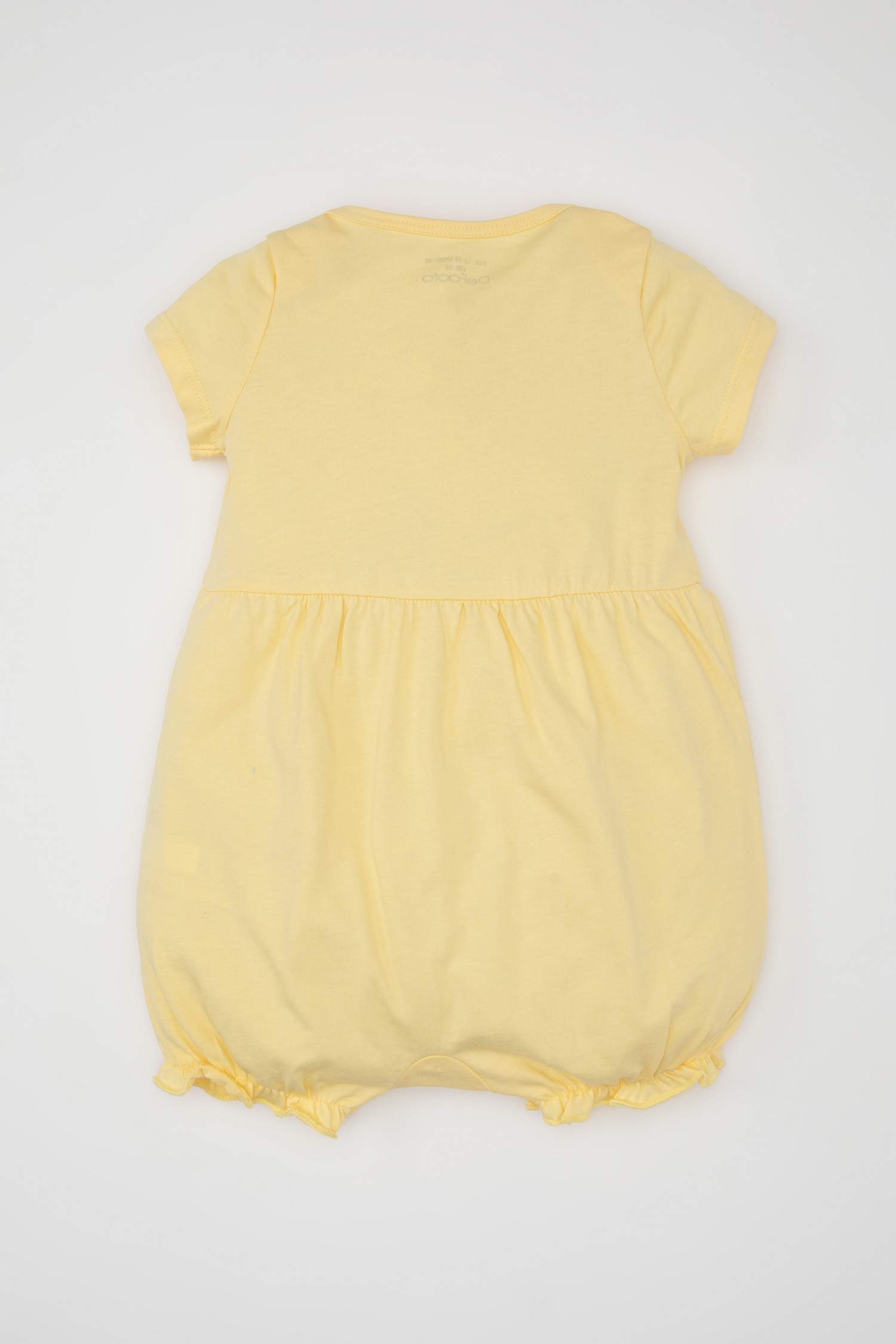 جمبسوت بناتي بنقشة الزهور حديثي الولادة ممشط