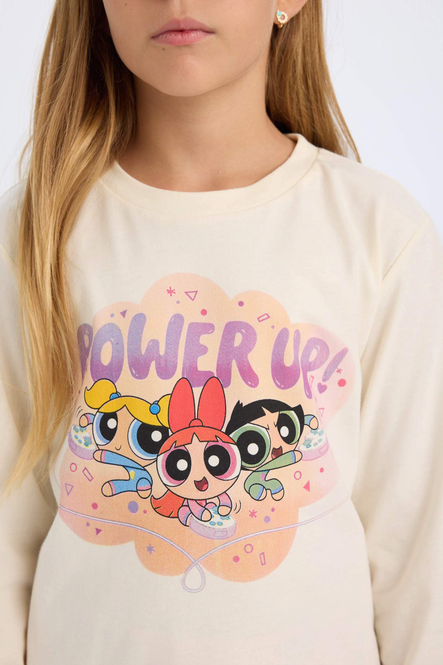 PowerPuff Regular Fit Long Sleeve 2 Piece Pajama Set